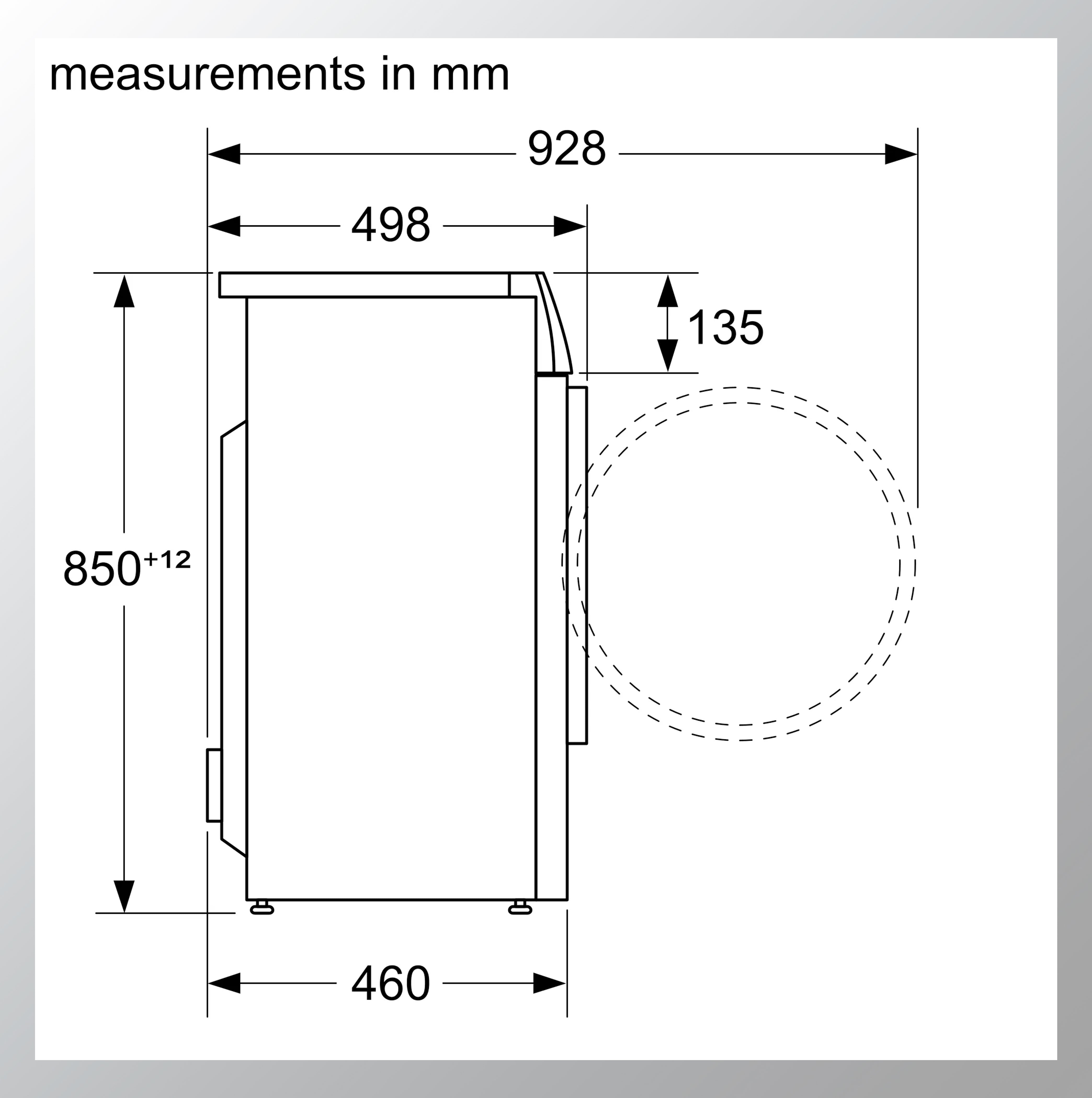 Bosch 6.5kg 5 நட்சத்திர 1000RPM இன்வெர்ட்டர் டச் கண்ட்ரோல் ஹீட்டர் ஒயிட் (WLJ2006EIN) உடன் கூடிய முழு தானியங்கி முன் சுமை