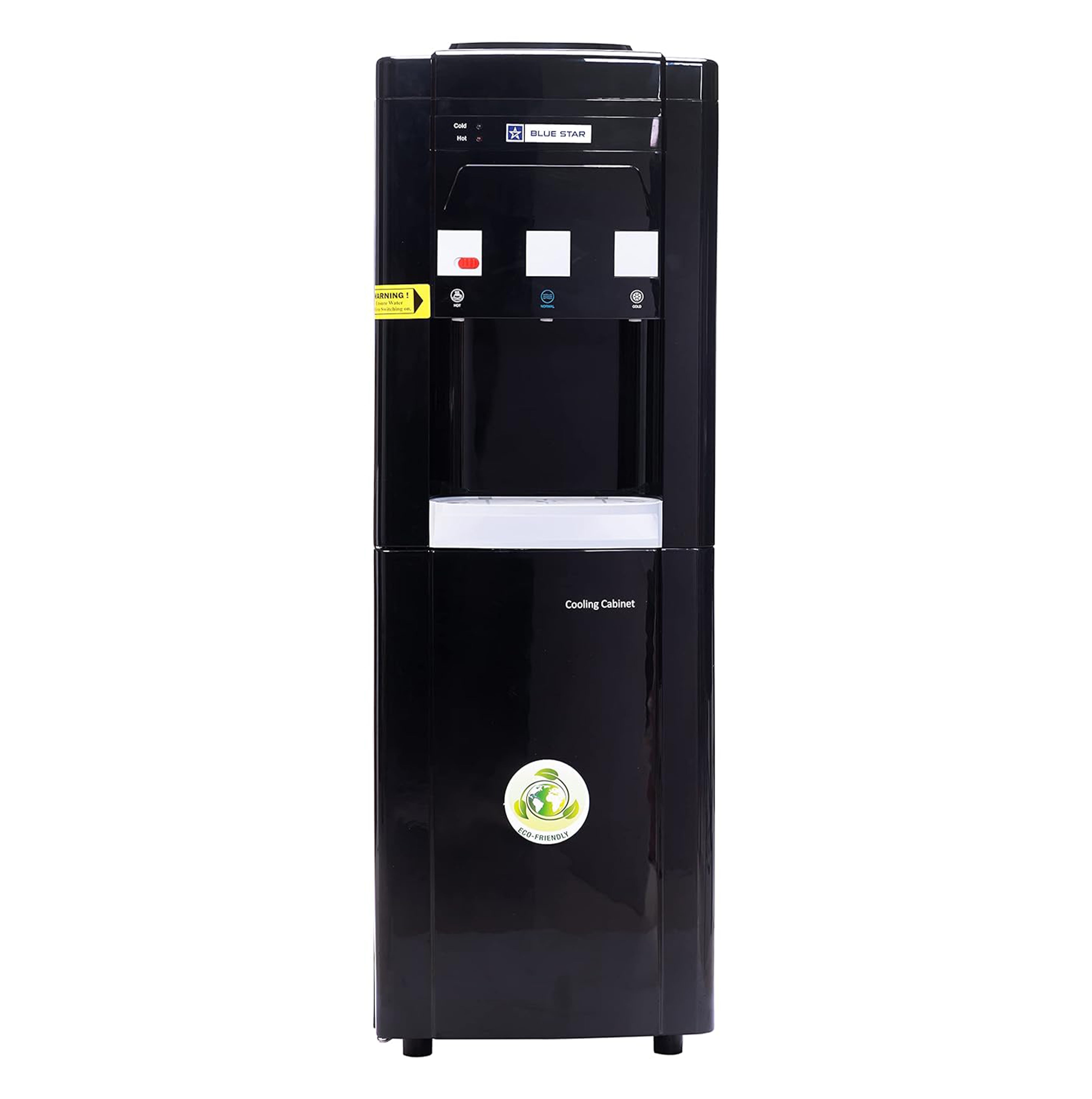 Blue Star Water Dispenser with Refrigerator-Black Color
