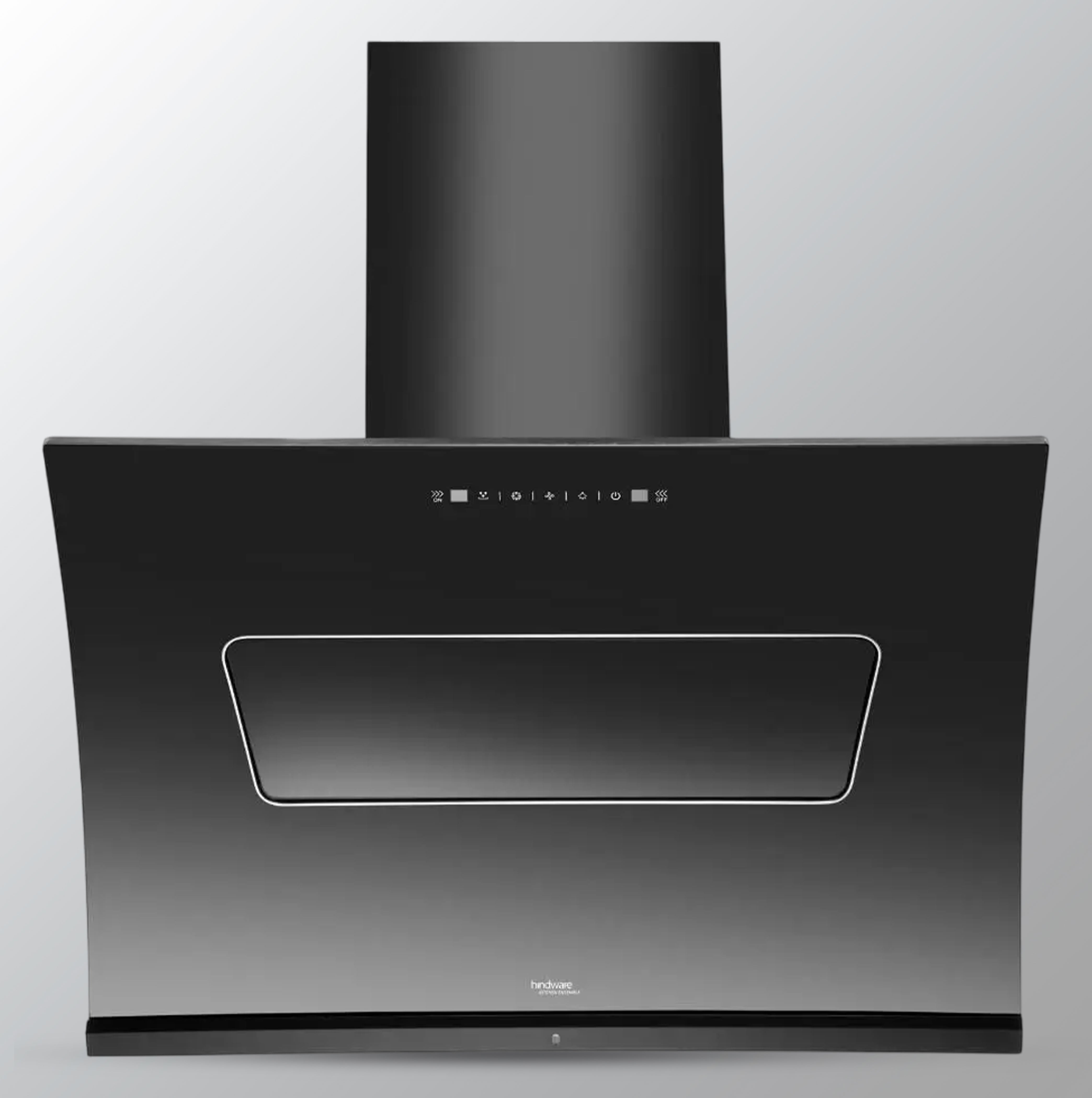 Hindware Wall Mounted Chimney ESSENCE 60 CM Black with motion sensor