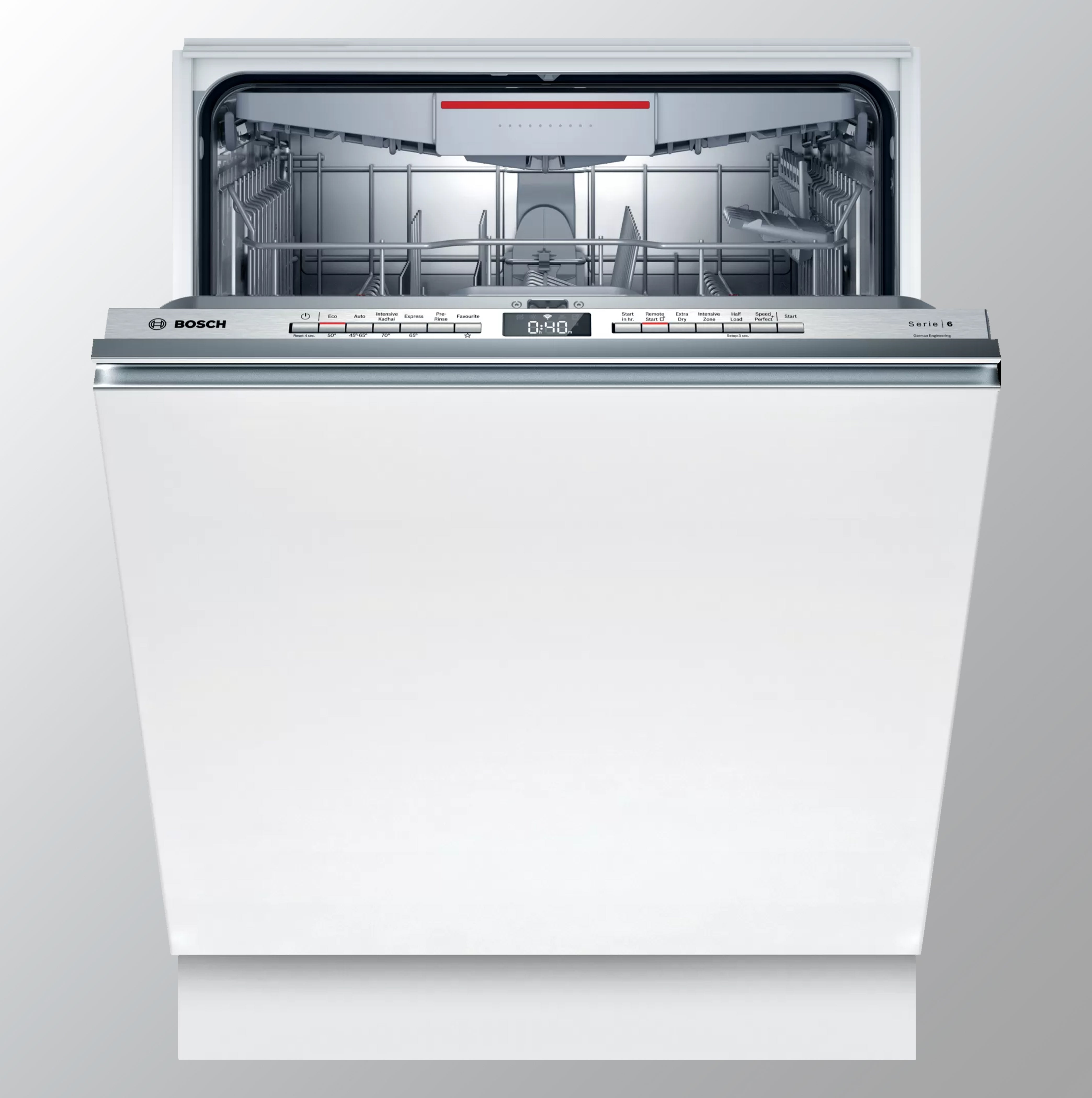 Bosch Serie | 6 Fully integrated in Built Dishwasher, 60 cm 15 Place Setting Dishwasher SMV6HMX00I (SMV6HVX00I)