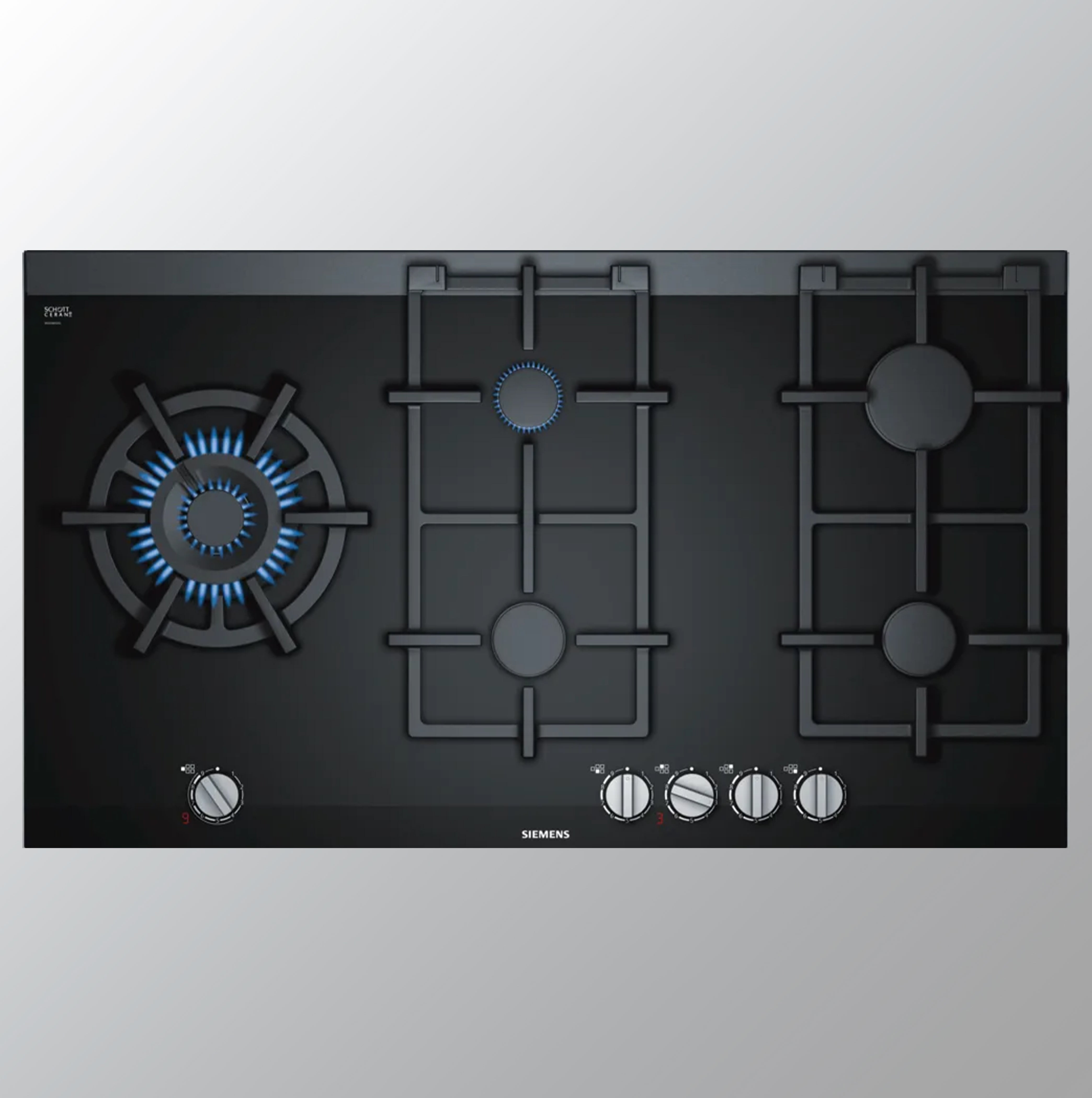 Siemens ER9A6SD70 iQ700 gaskookplaat 90 cm zwart GAS HOBS