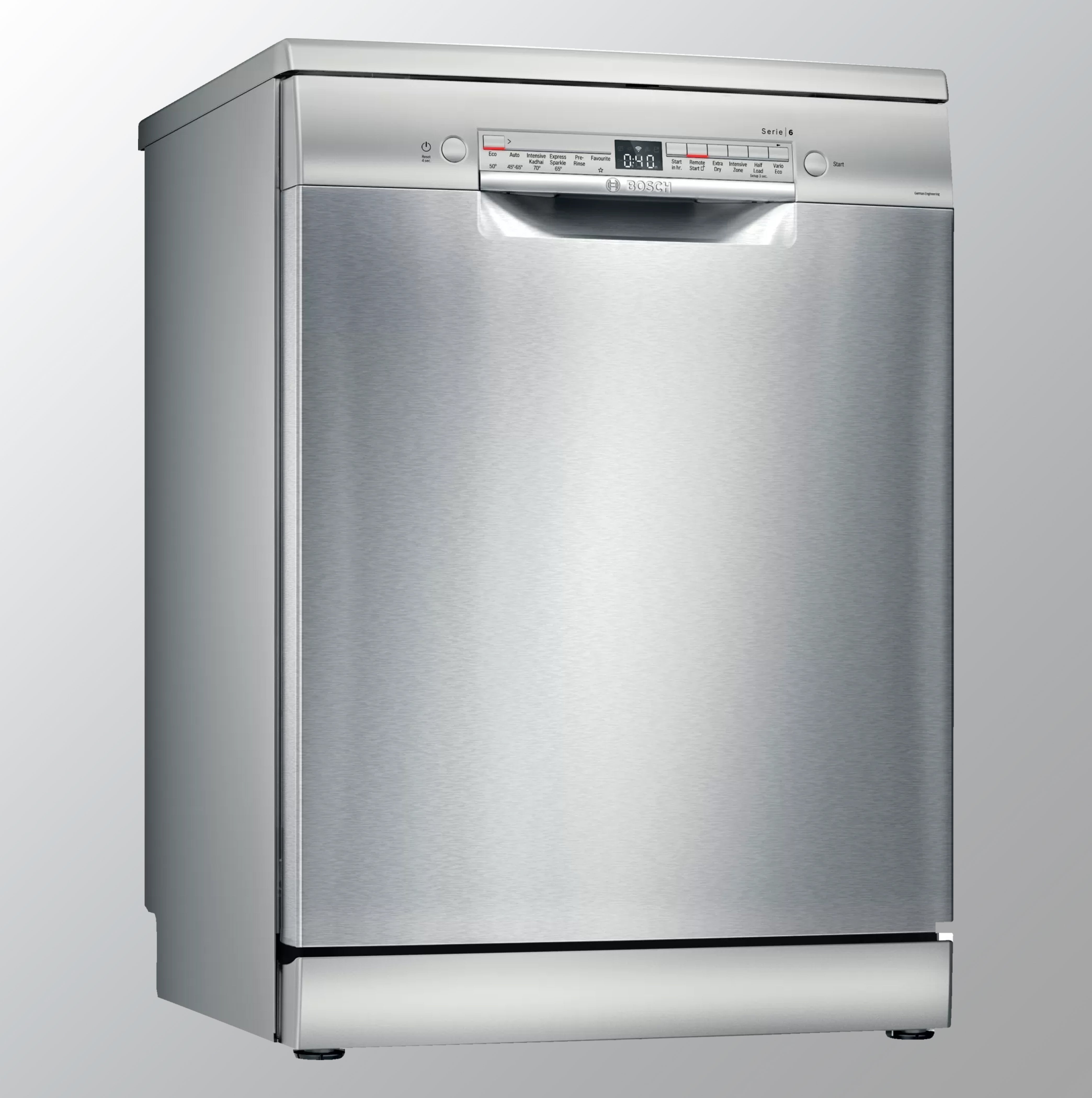 Bosch 13 Place Settings ஃப்ரீஸ்டாண்டிங் டிஷ்வாஷர் (SMS6ITI01I, கைரேகை இல்லாத ஸ்டீல்)