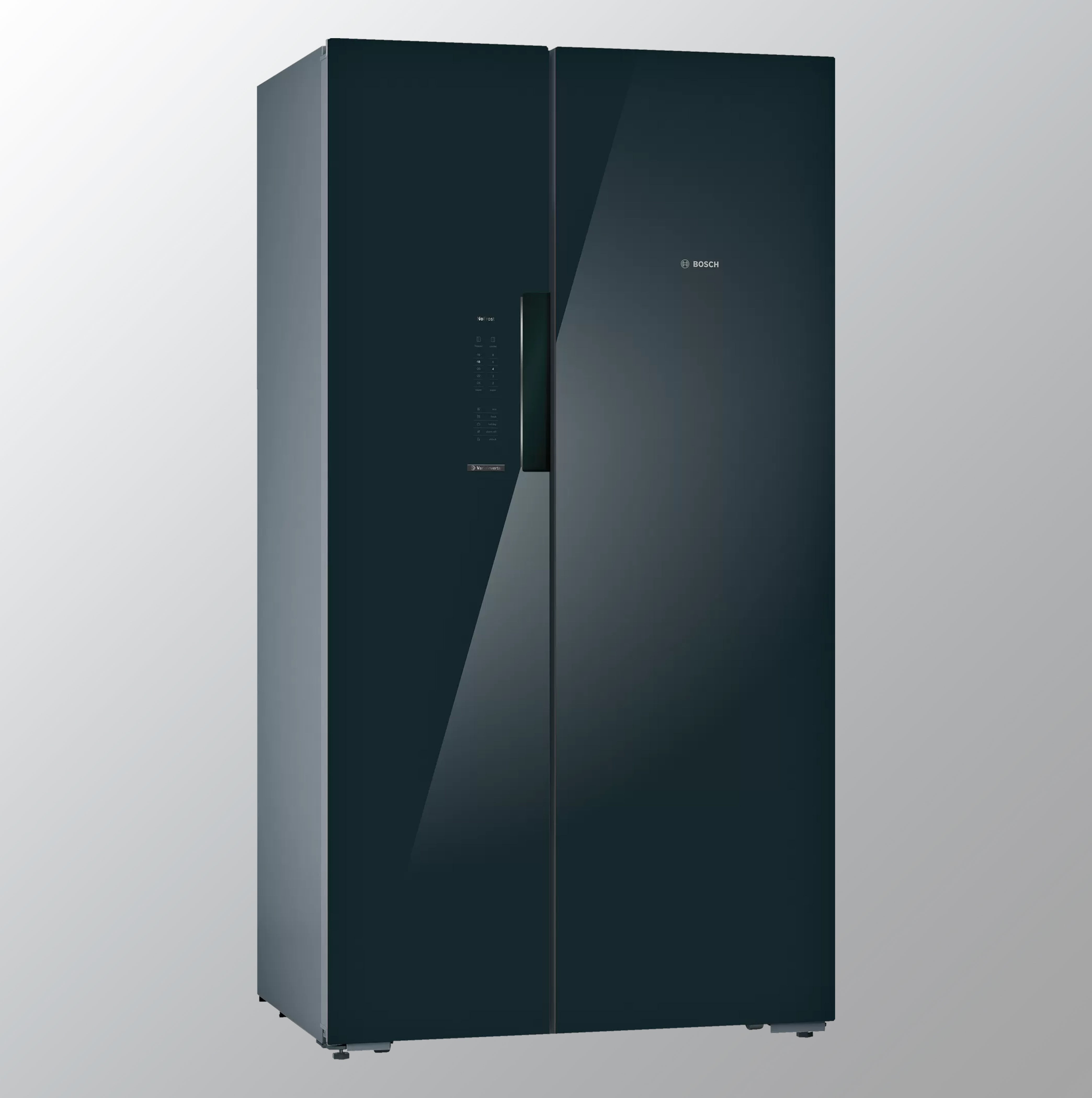 Bosch 655 L Frost Free Side-by-Side Refrigerator(KAN92LB35I, Black, Inverter Compressor)