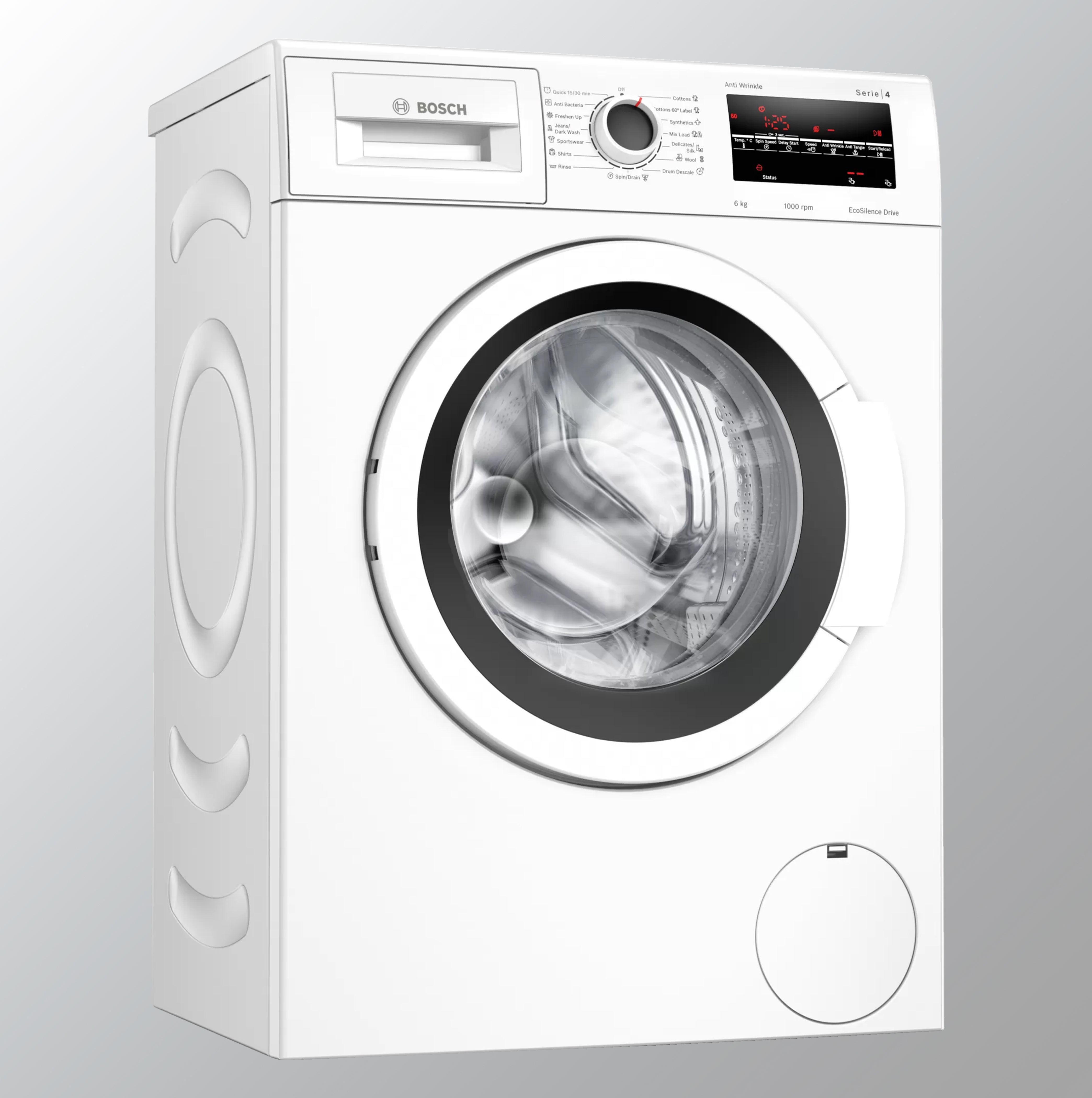 Bosch 6 Kg 1000 RPM Fully-Automatic Front Loading Washing Machine (WLJ2046WIN, White)