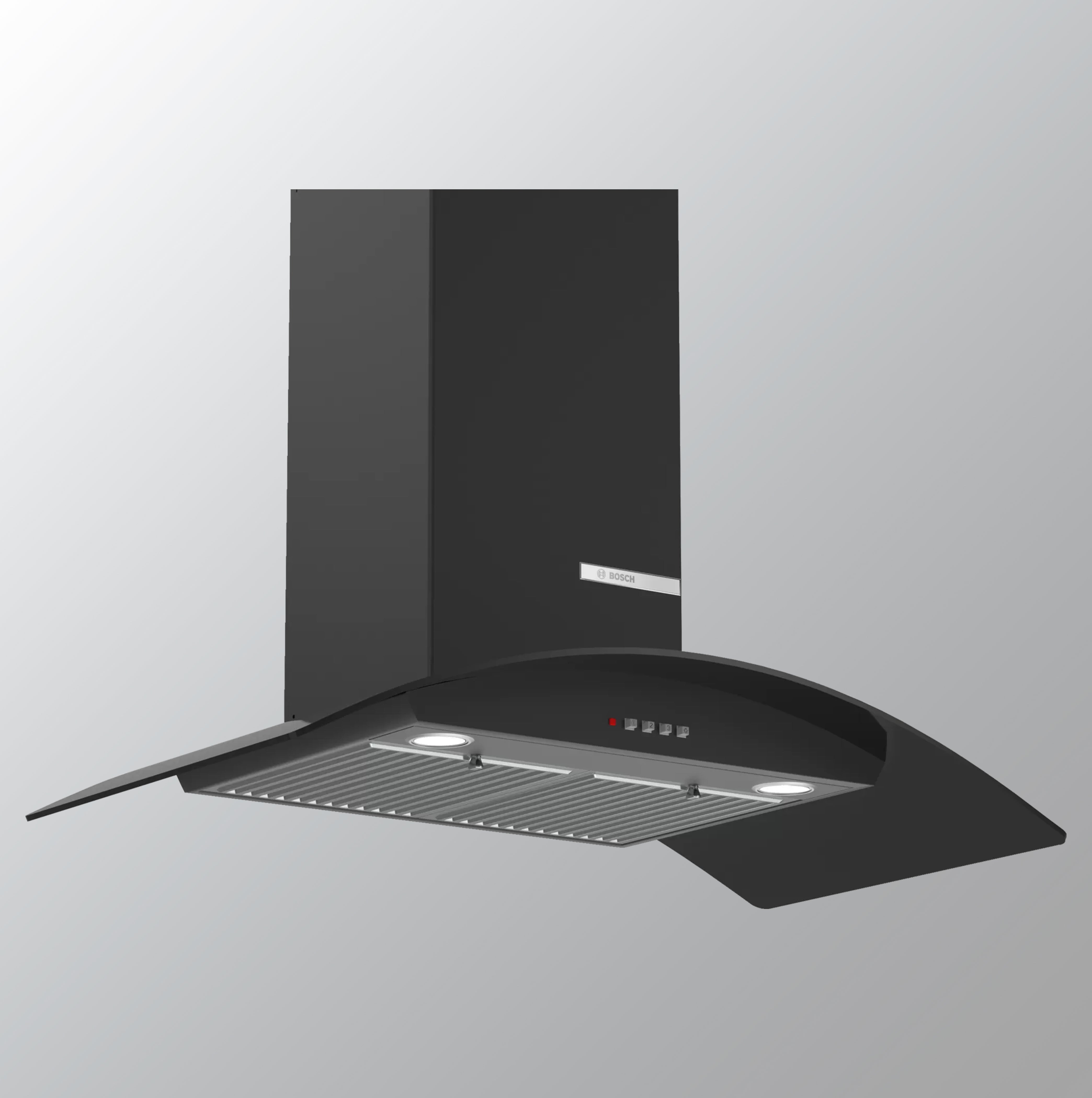 Bosch Serie | 2 90cm Integrated GIass Wall Mounted Hood Chimney Suction 745 m3/h DWH098D