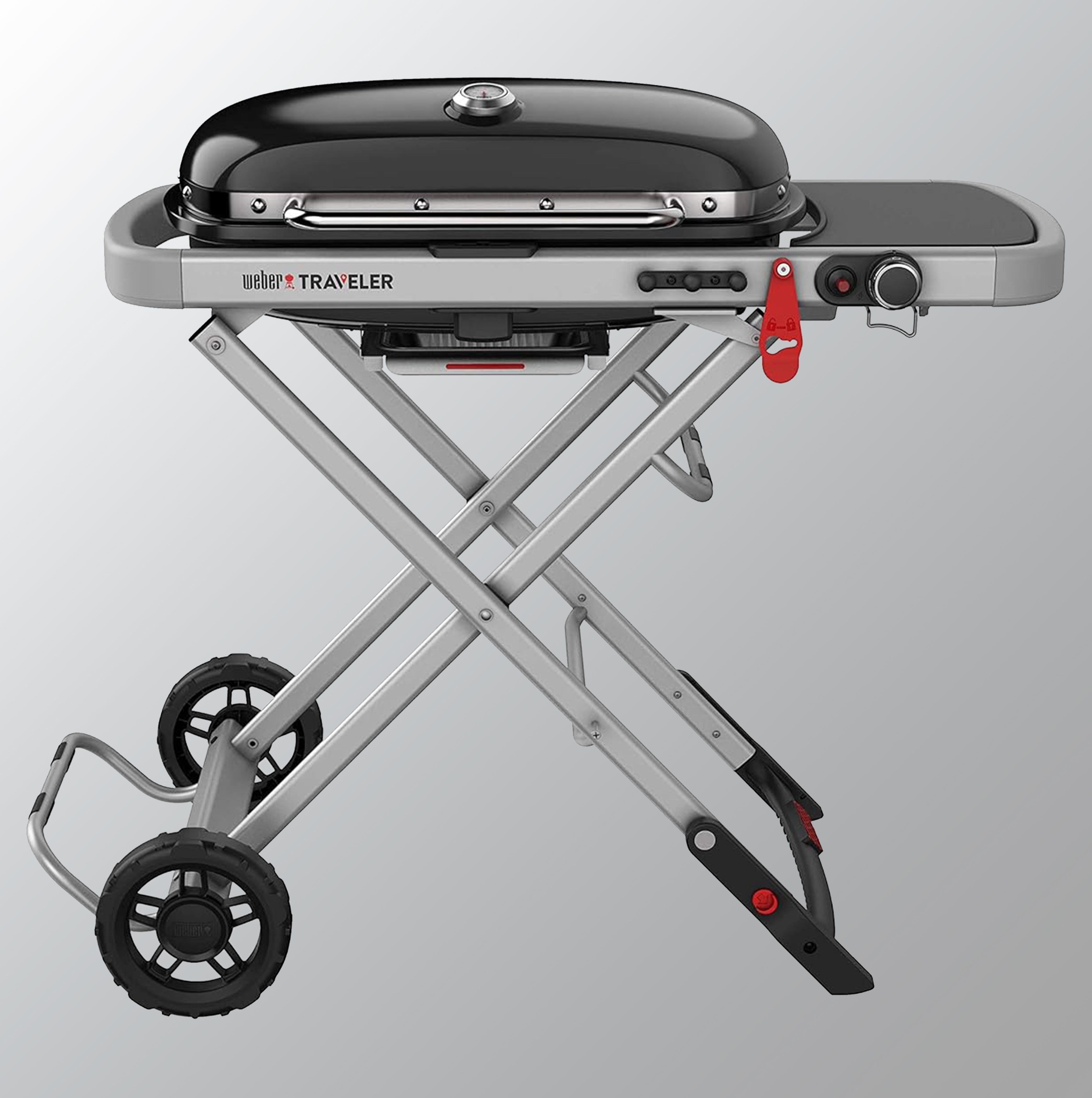 Weber Traveller Portable Gas Grill, Black (Butane)