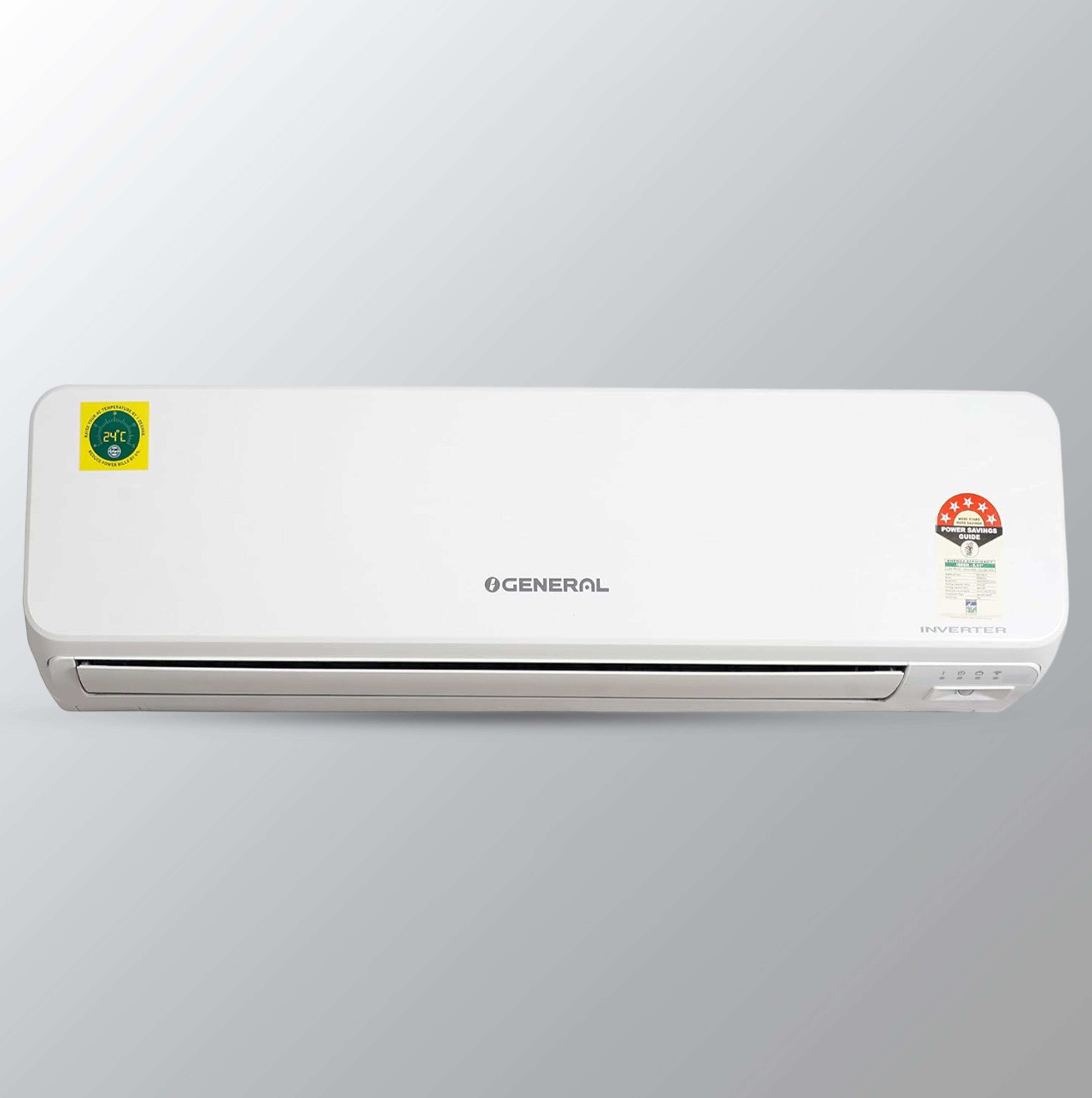 1.5T ஜெனரல் 5 ஸ்டார் இன்வெர்ட்டர் ஸ்பிளிட் ஏசி - ஹாட் &amp; கோல்ட் (காப்பர் கண்டன்சர், ASGG18KJTA-B, 2023, வெள்ளை)