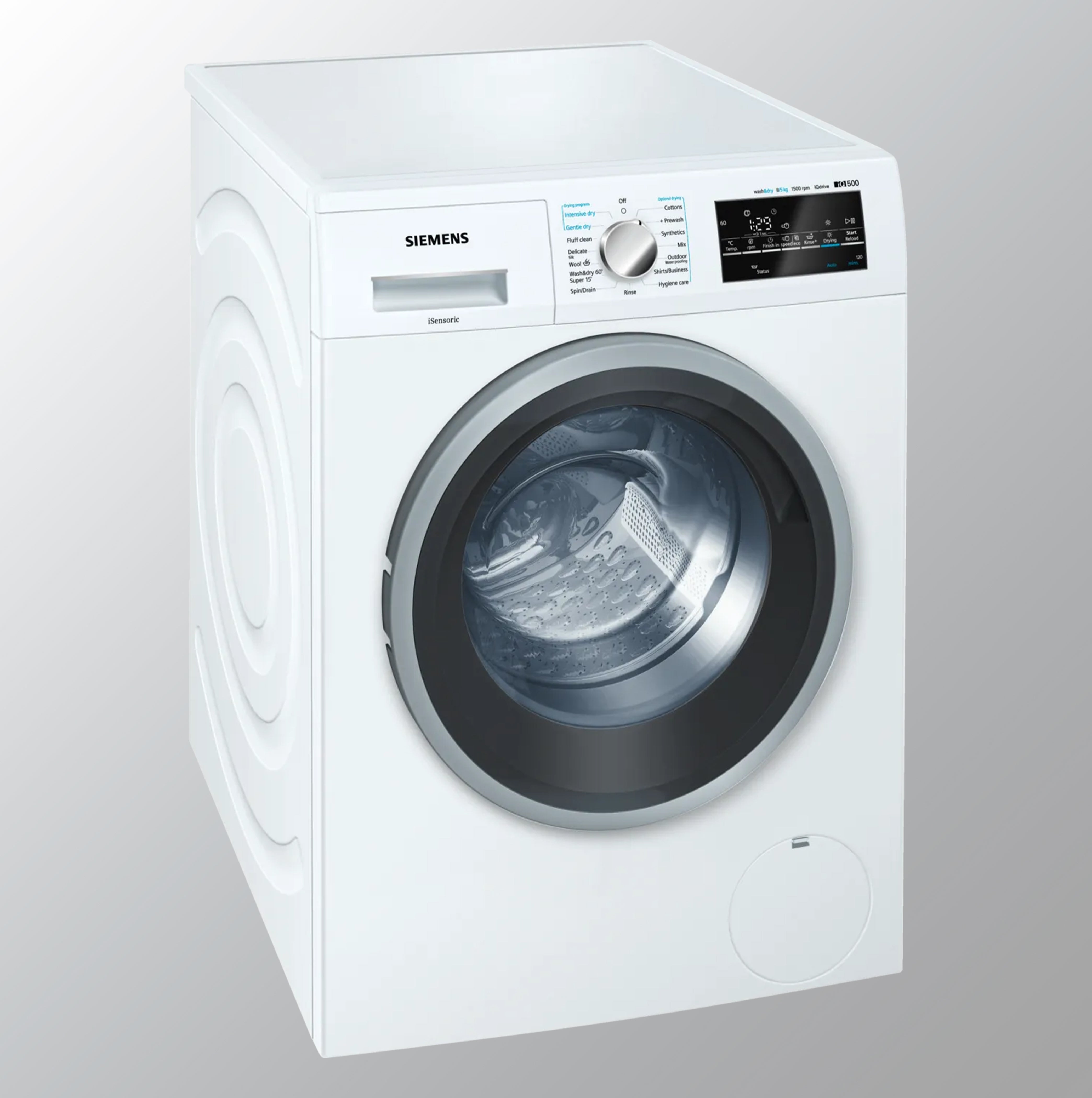 Siemens WD15G460IN 8Kg Front Loading Washer Dryer, White