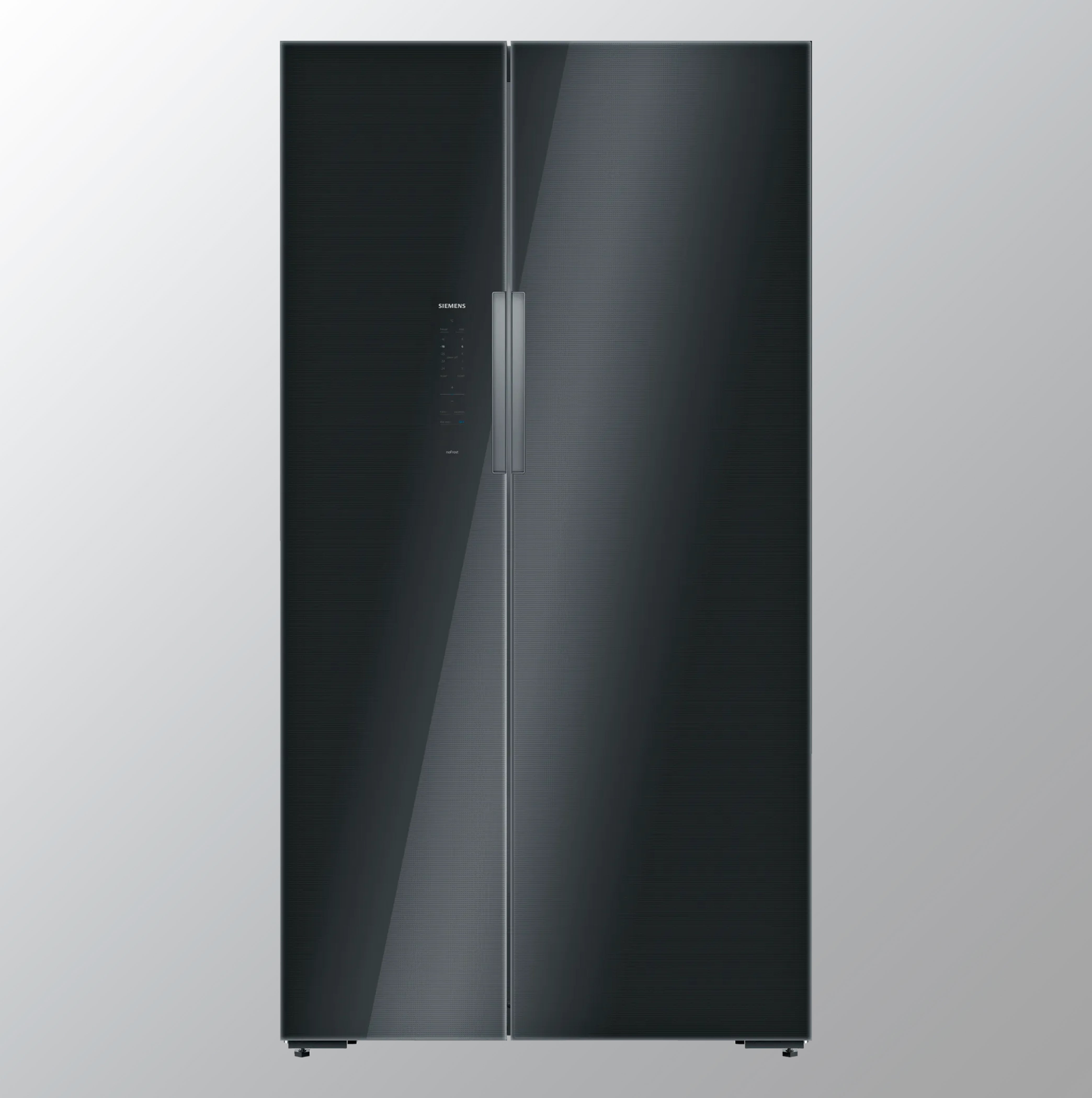 Siemens iQ700 American side by side, glass door 175.6 x 91.2 cm Black KA92NLB35I