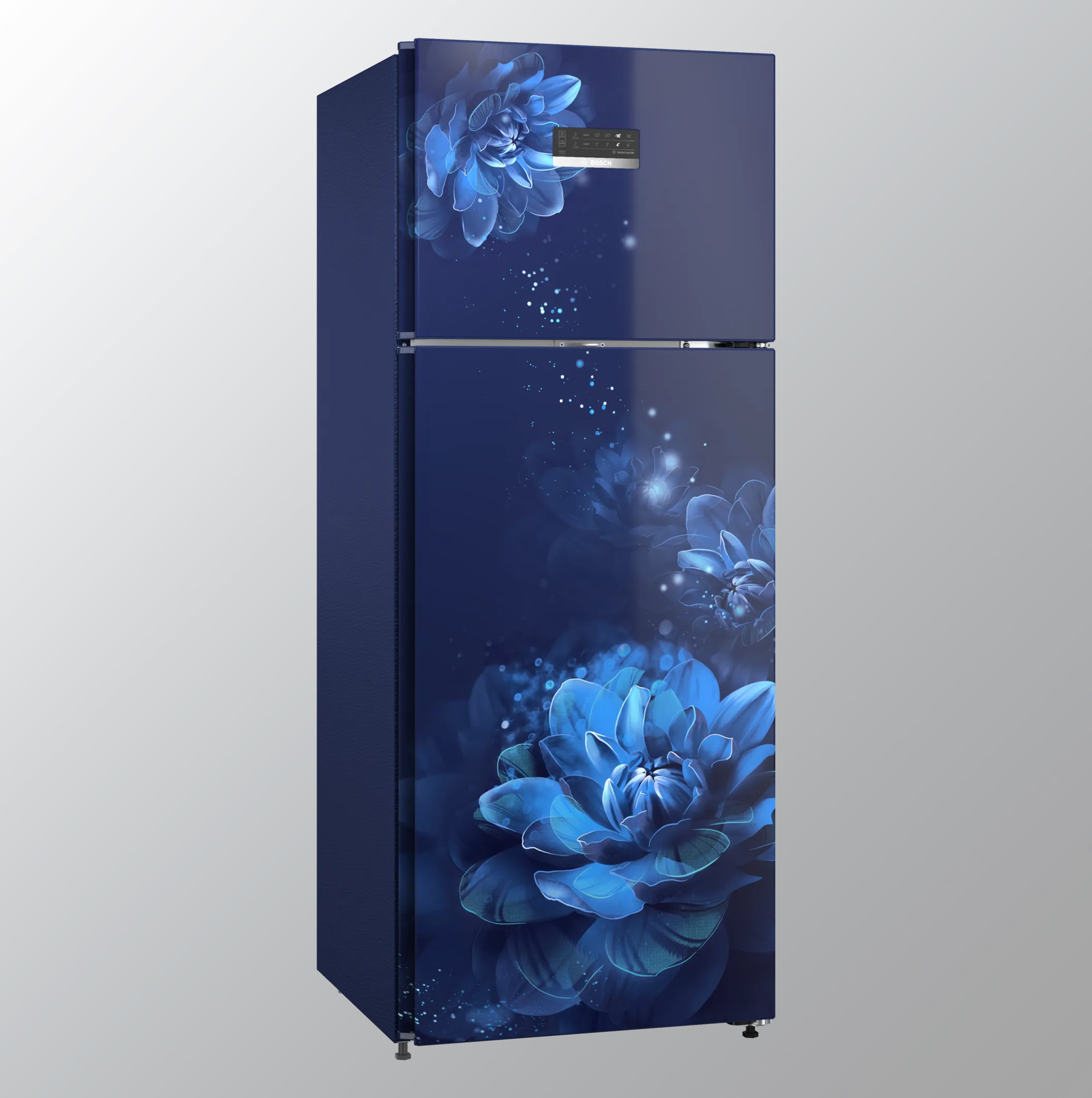 Bosch 263 Liters 3 Star Double Door Refrigerator (CTC27B23EI, Blue)