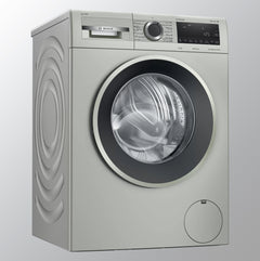 Bosch 10 kg Inverter Fully-Automatic Front Loading Washing Machine WGA254AVIN, Silver Inox, Inbuilt Heater)