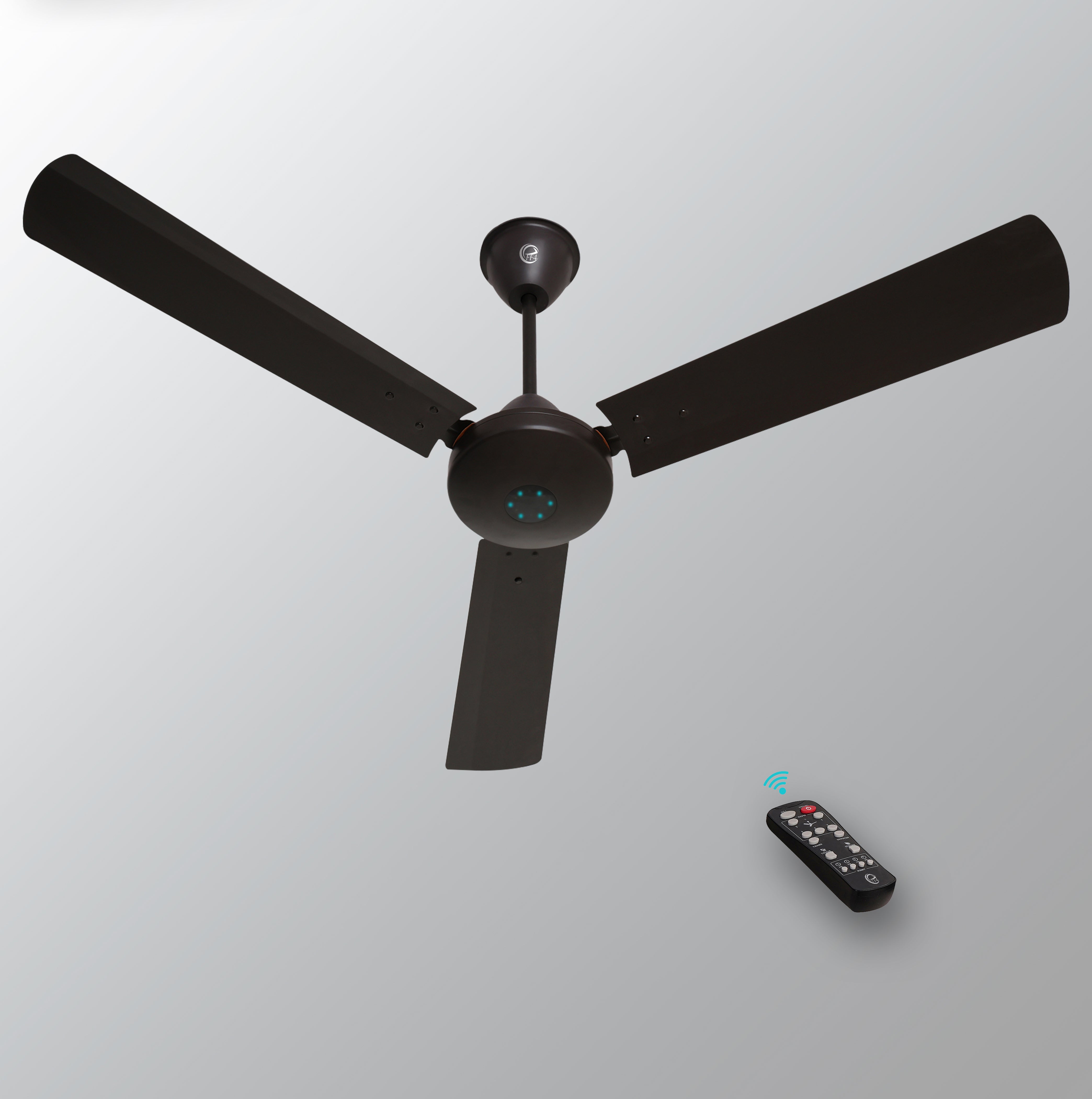 EFF4 Sino Classic 5 Star 1200 mm BLDC Motor 3 Blade Ceiling Fan Center Dom - Brown