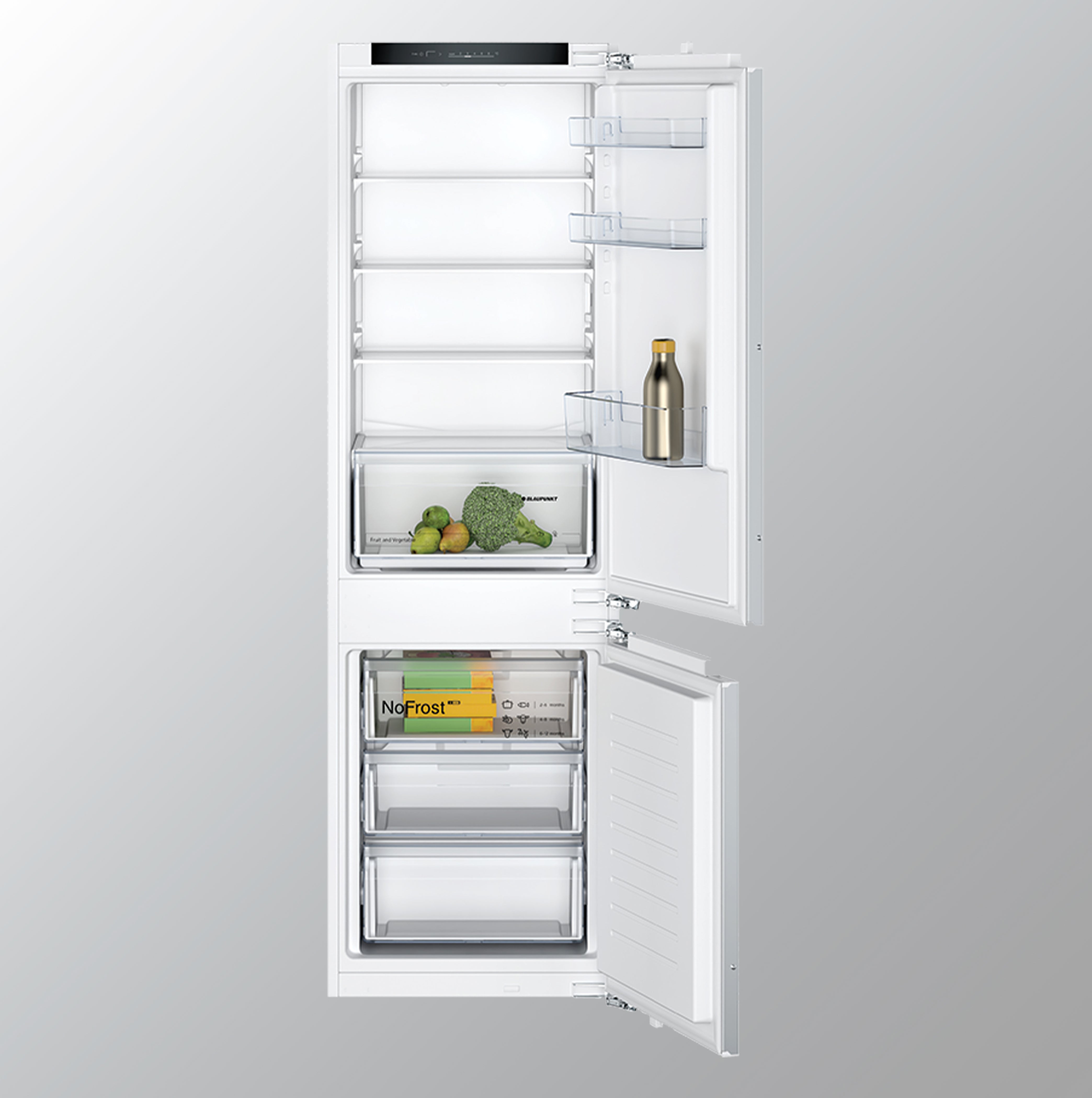 Blaupunkt 5CR286FE0 Built-In Fridge 254L, 39db Noise: Sleek & Spacious!