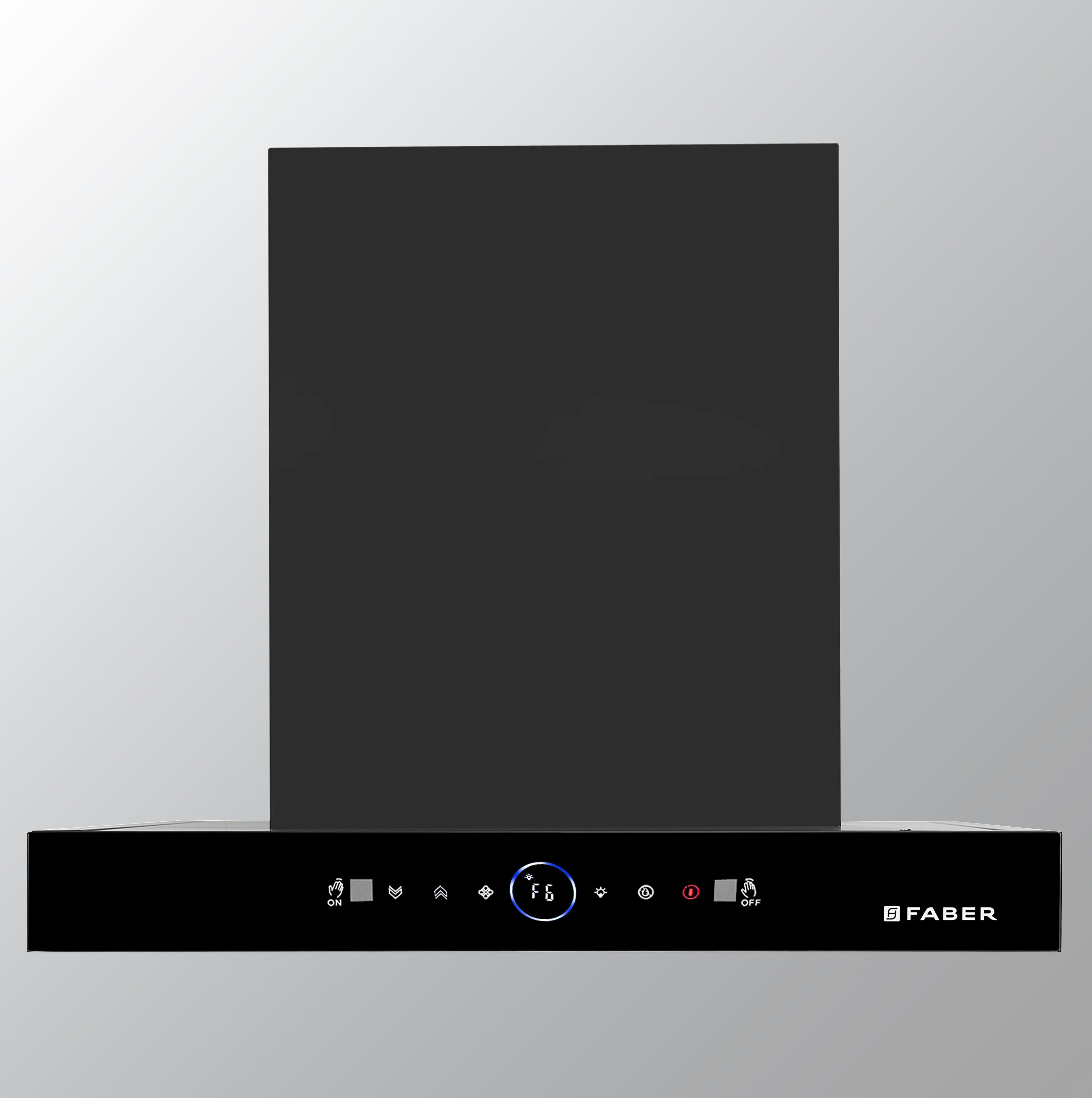 Faber 60 cm 1500 m³/hr Autoclean Kitchen Chimney (HOOD DAZZLE BLDC FL HC BK 60, Filterless technology, Touch & Gesture with Remote control, Black)
