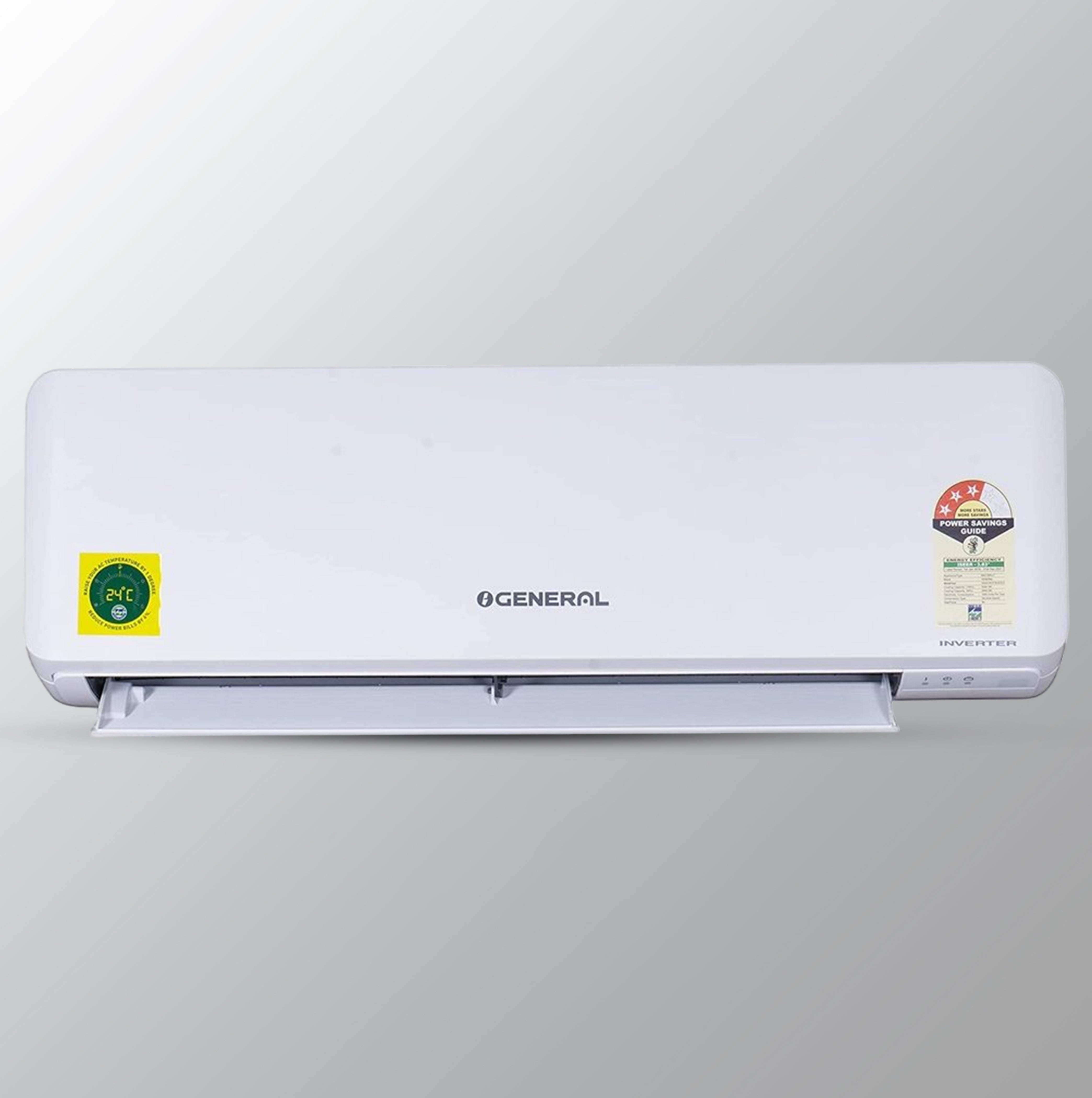 ओजनरल 1 टन 3 स्टार इन्वर्टर स्प्लिट एसी (ASGG12CPTA-B, सफ़ेद)
