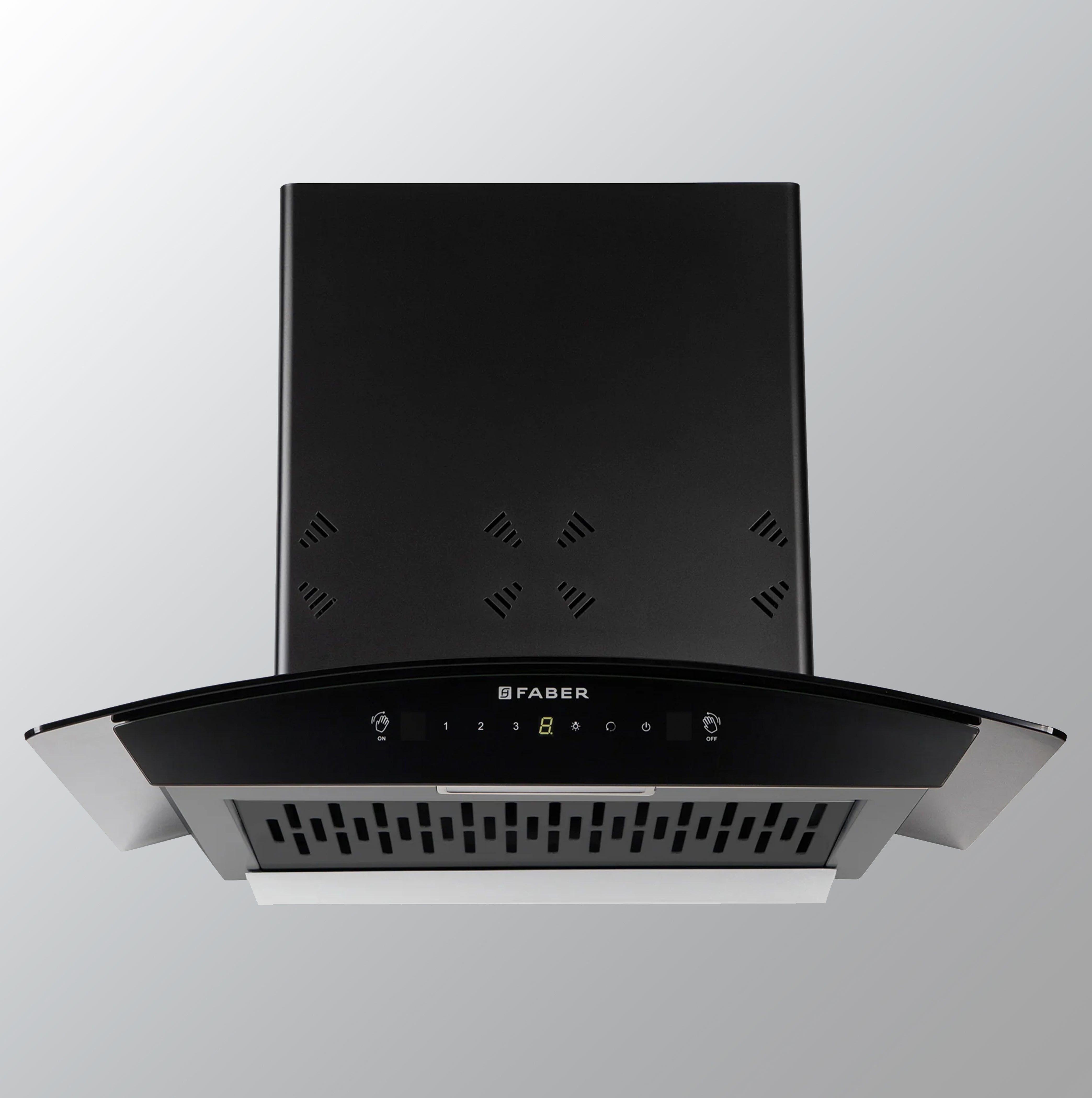 Faber 60cm Auto Clean Smart Chimney with Odour Sensor Remote Control 1350 m3/hr Filterless Hood Stella 3D IN HC SC FL BK 60