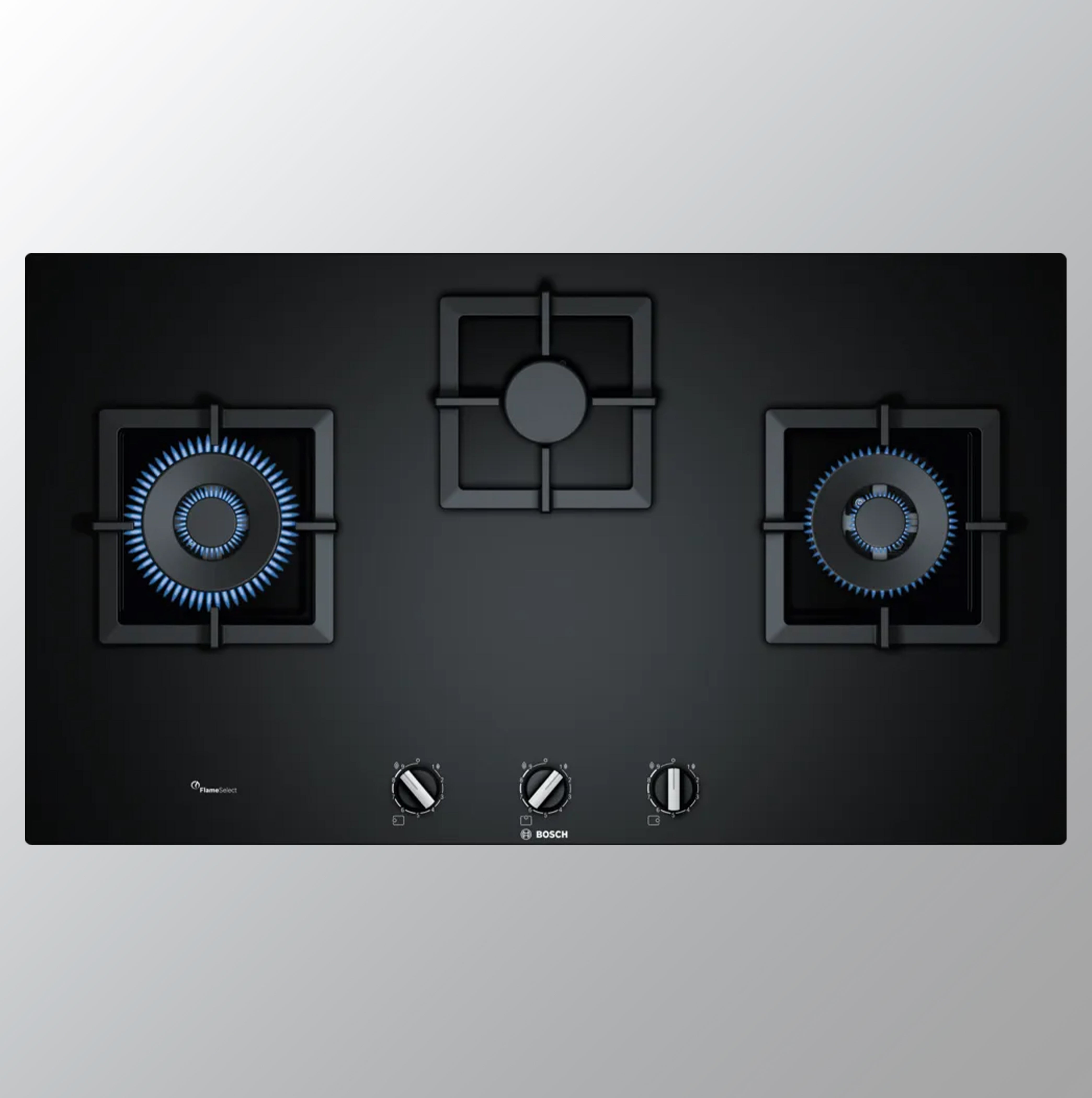 Bosch Series 6 Gas hob 90 cm Tempered glass, Black PPW9A6B20I