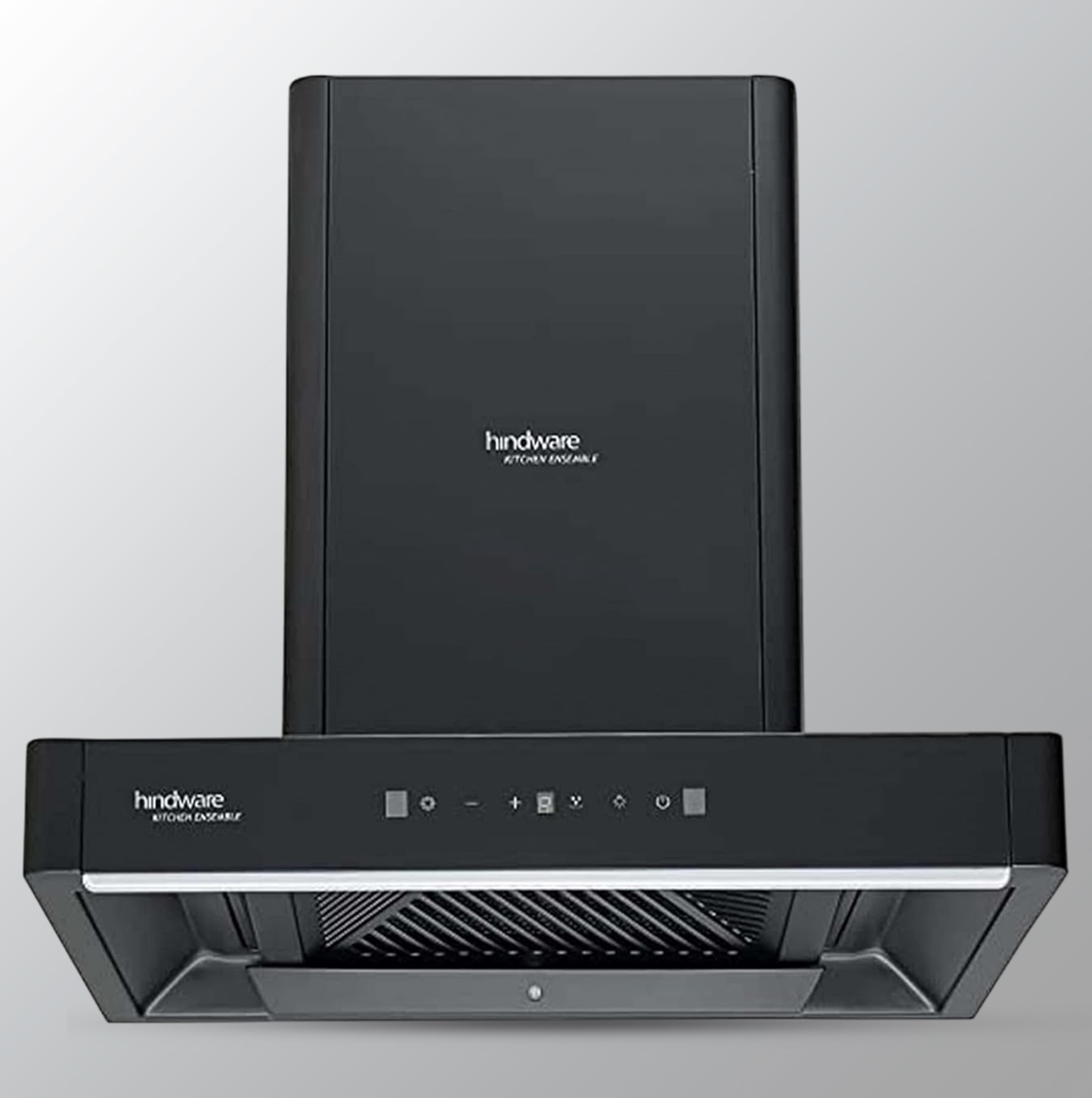 Hindware Optimus 60 cm 1400 m³/hr Filterless Auto-Clean Wall Mounted Kitchen Chimney with Motion Sensors, Touch Control, MaxX Silence Technolog