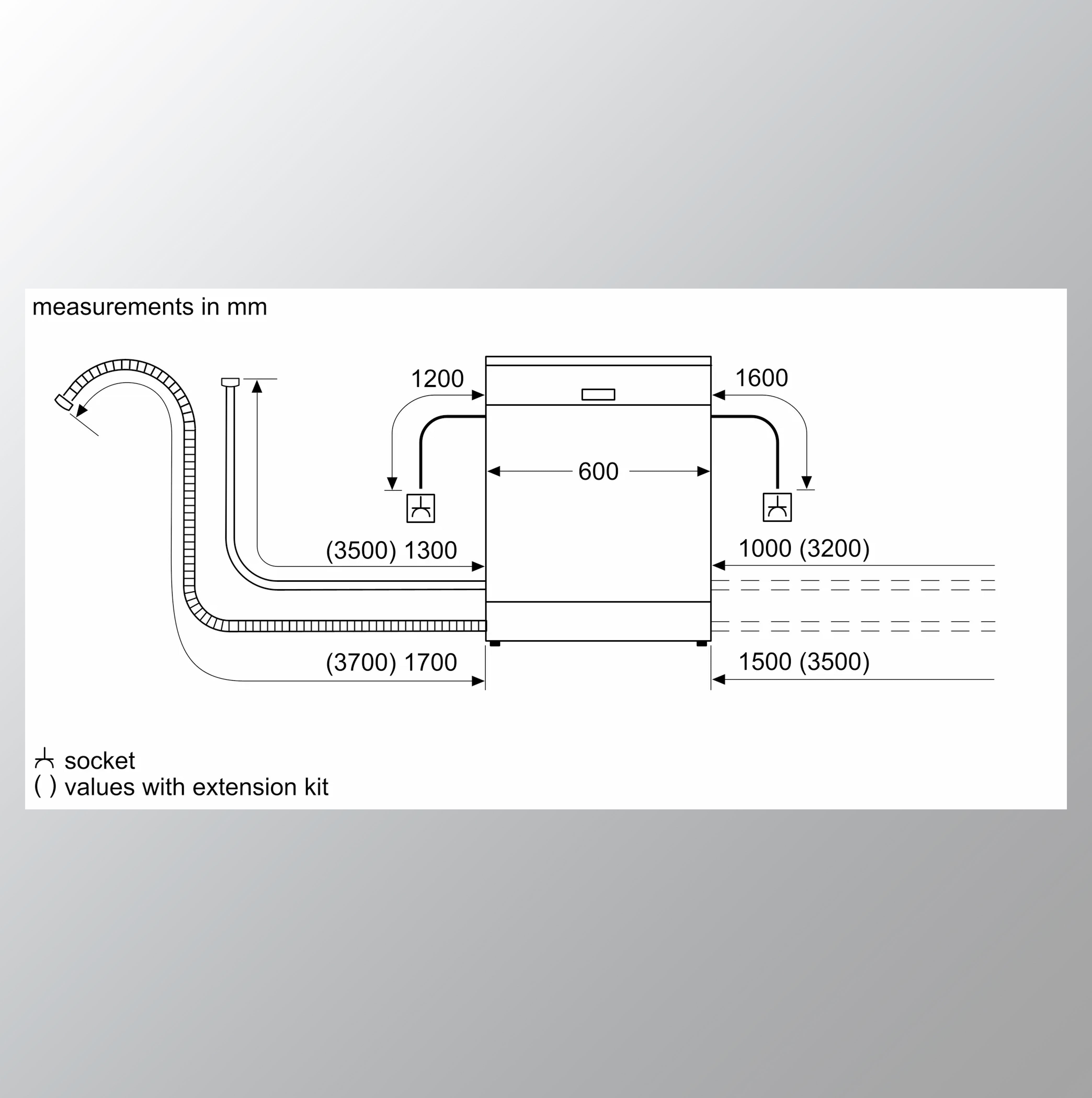 Bosch Serie | 4 semi-integrated In Built dishwasher 60 cm Stainless steel SMI4IVS00I/ SMI4IKS00I
