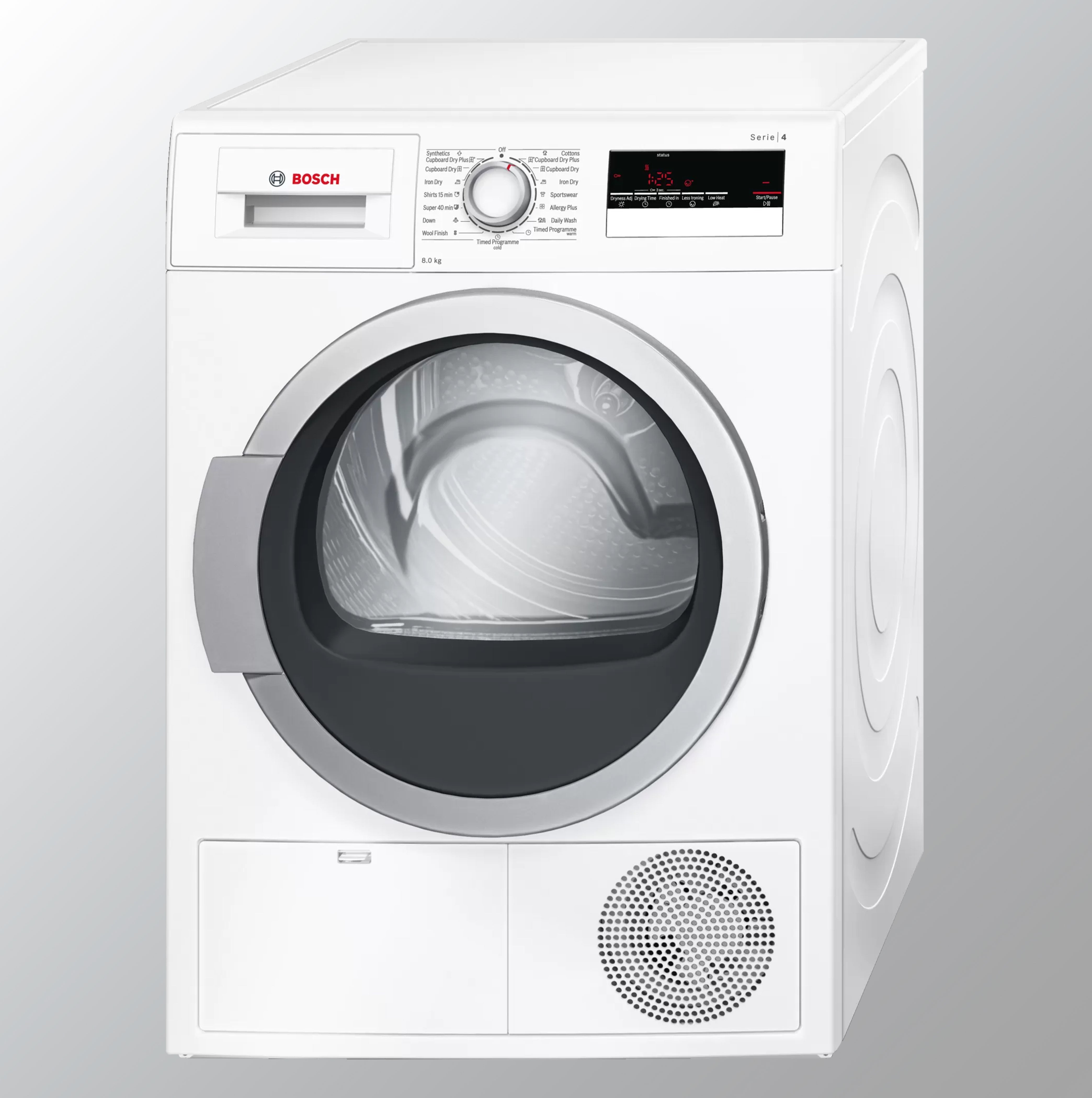 Bosch 8 kg Inverter Fully Automatic Condenser Dryer (WTB86202IN, White, Inbuilt Heater)