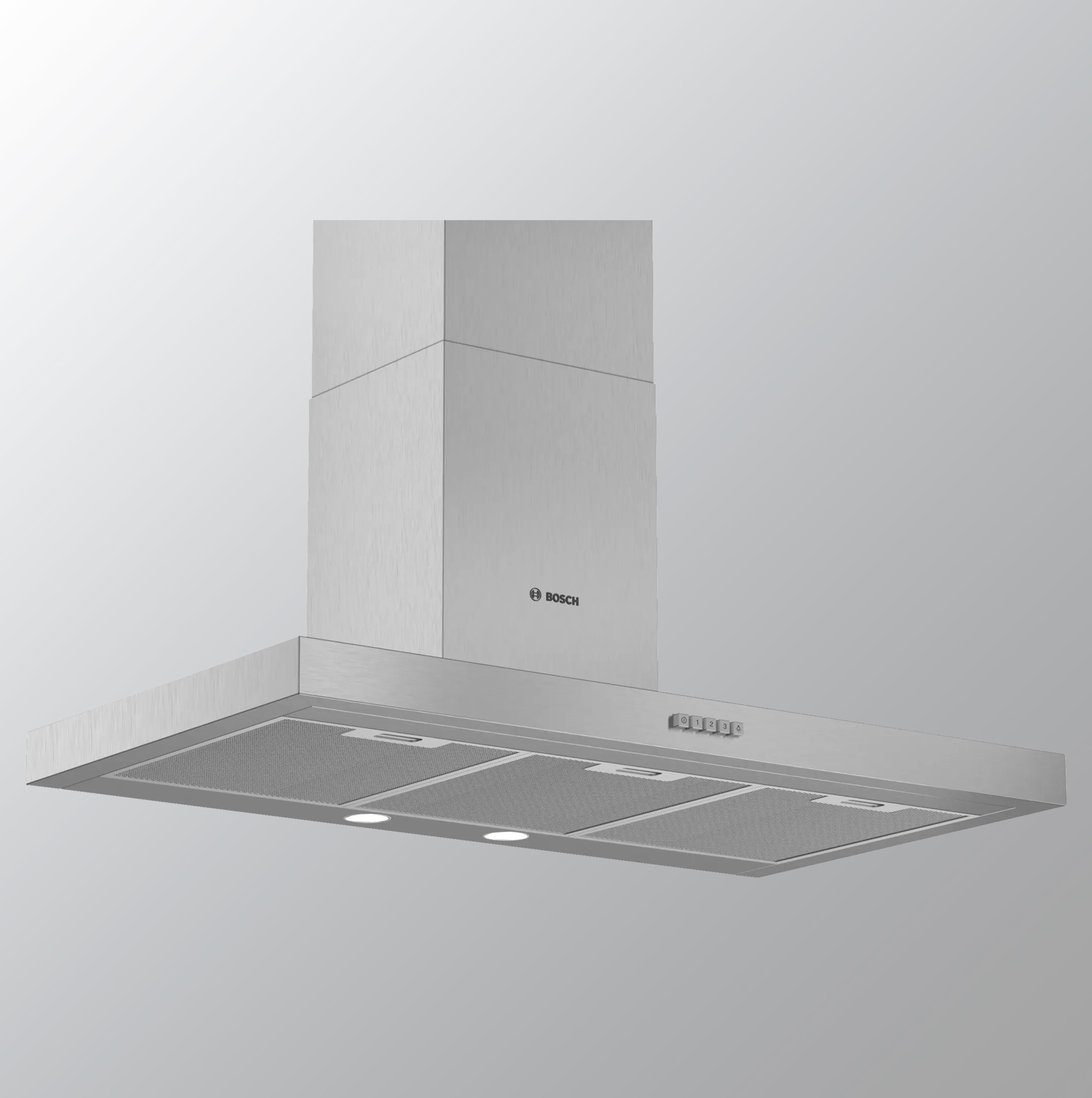 Bosch Serie|2 Wall Mounted Hoods Chimney 90 cm Stainless Steel DWB95BC50I