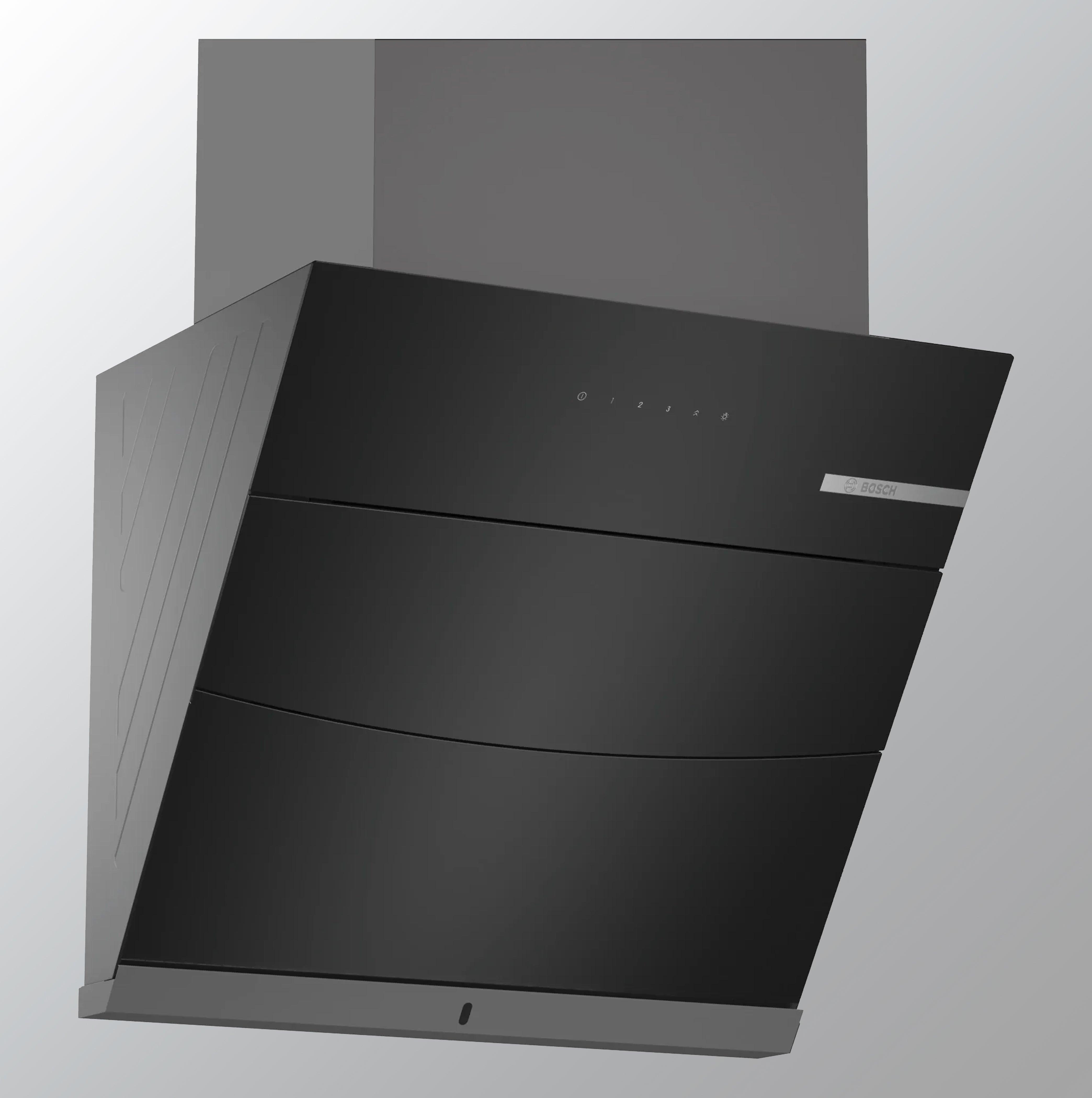 Bosch Serie 4 Black Glass 60cm Wall Mounted Hood