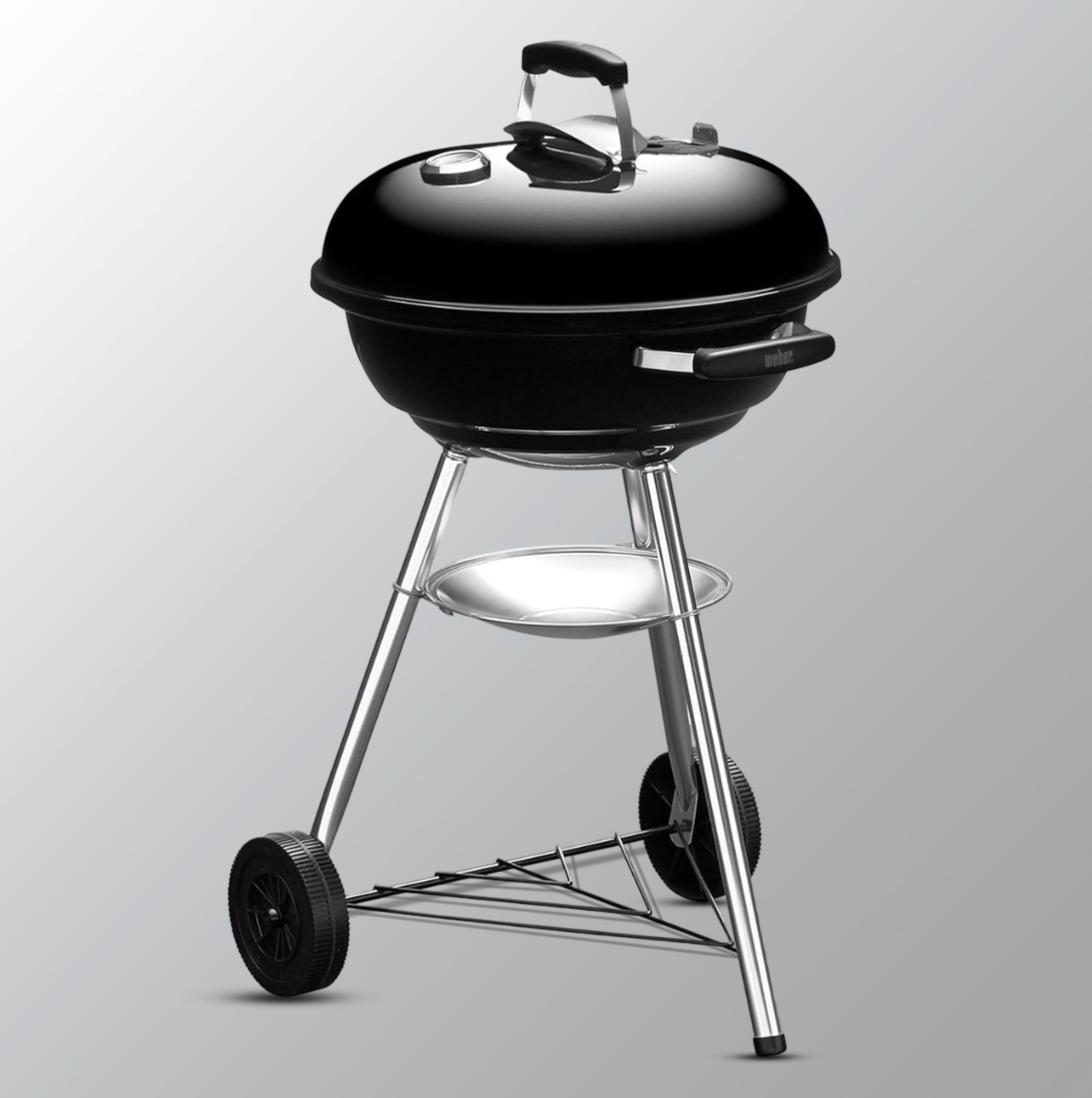 Weber 47Cm Compact Grill W/Therm Charcoal Black Asia