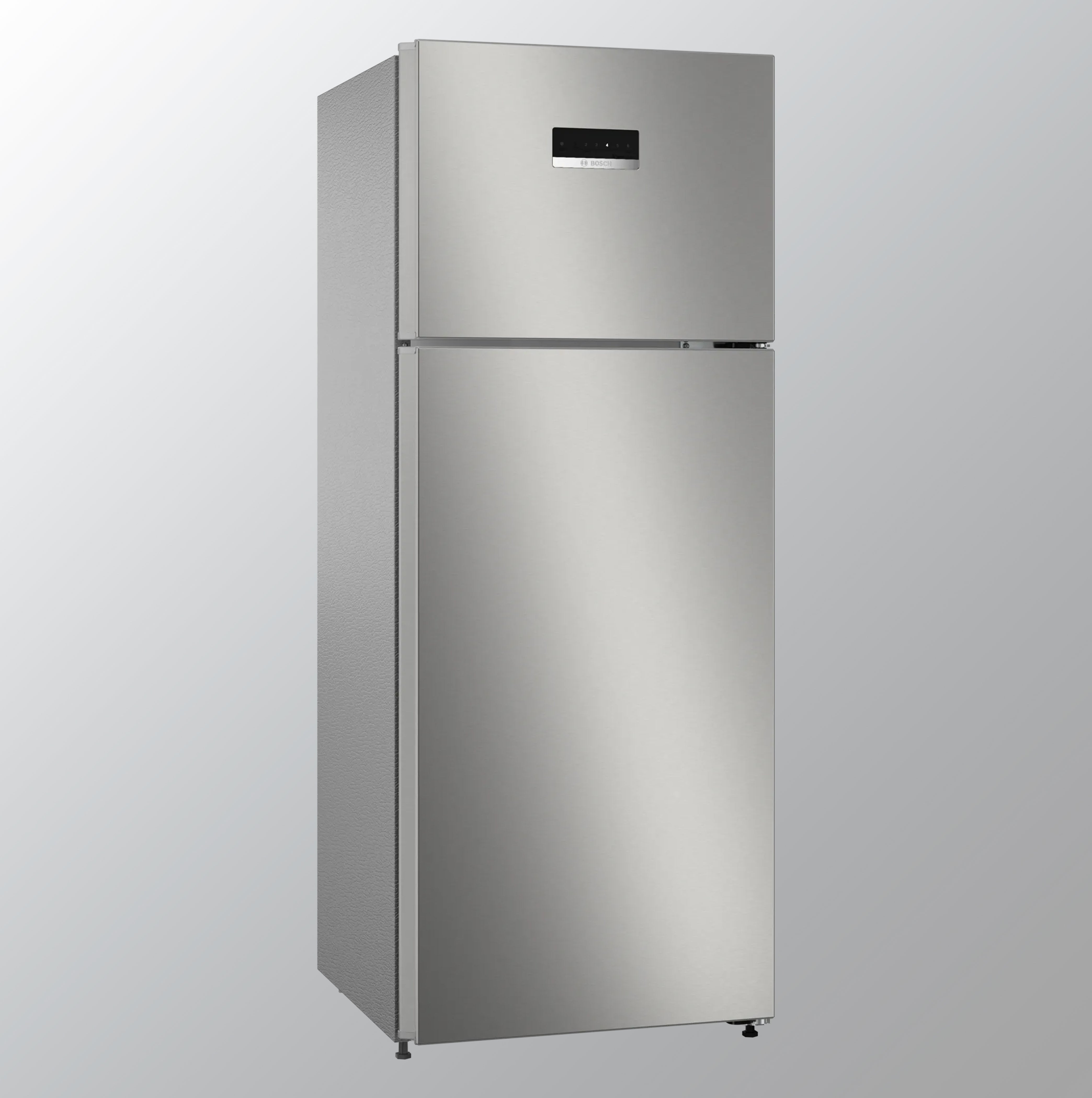 Bosch 263L 3 Star Inverter Frost Free Double Door Refrigerator (CTN27S03NI, Sparkly Steel)