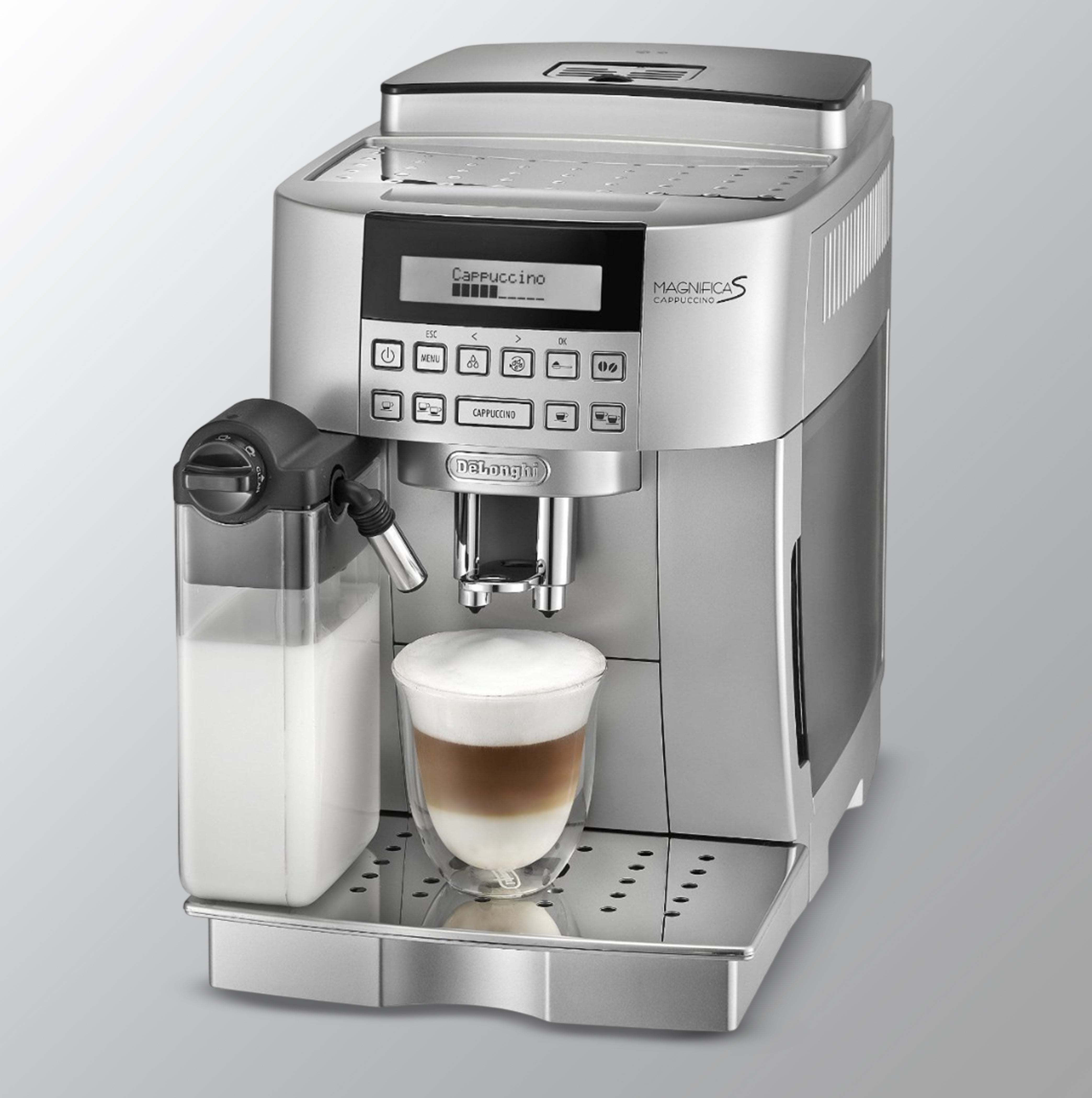 DELONGHI ECAM 22.360.S Fully Automatic Coffee Machine (Silver & Black)