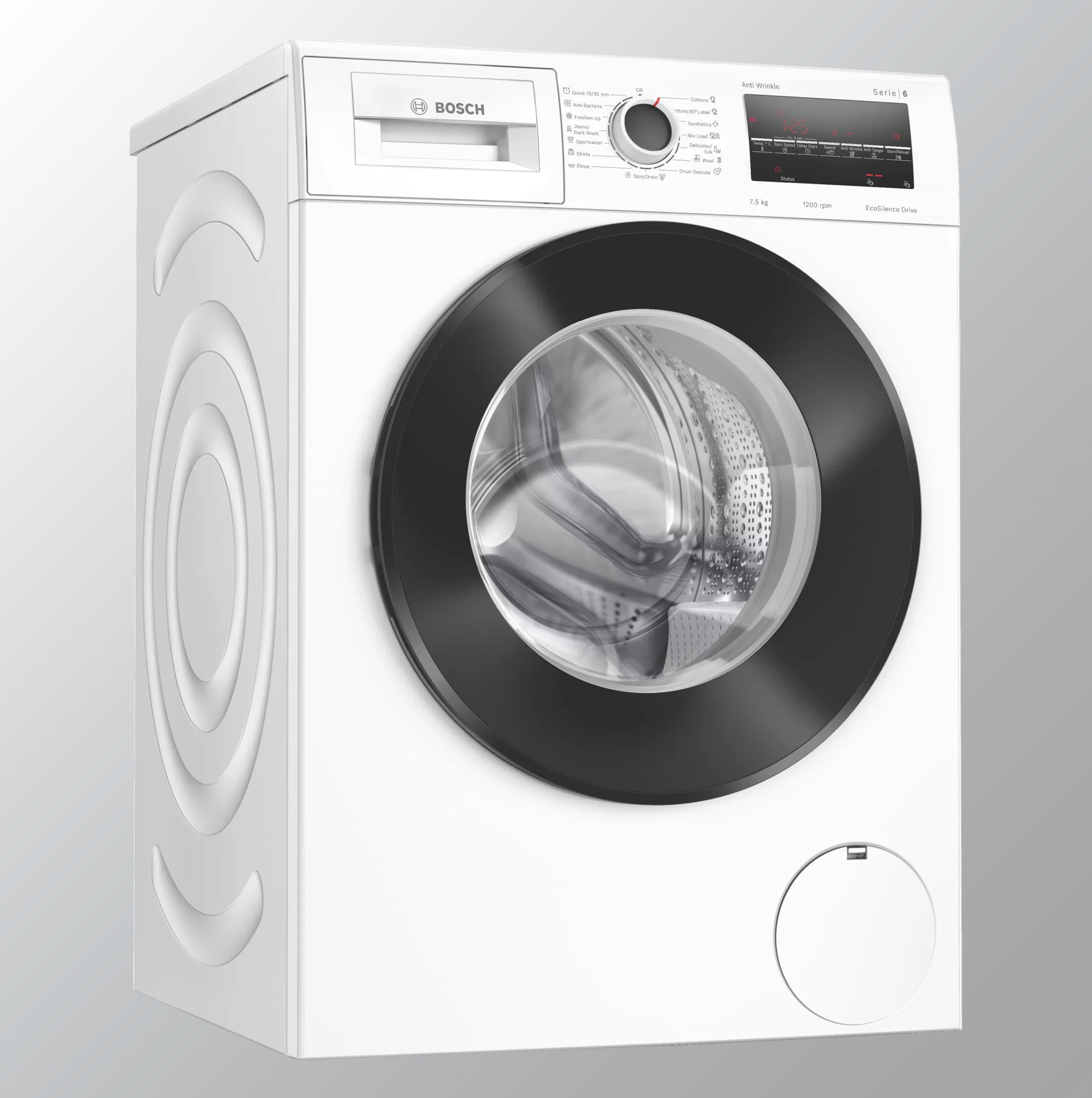 Bosch WAJ2446HIN, White 7.5 Kg Fully-Automatic Front Loading Washing Machine 1200RPM