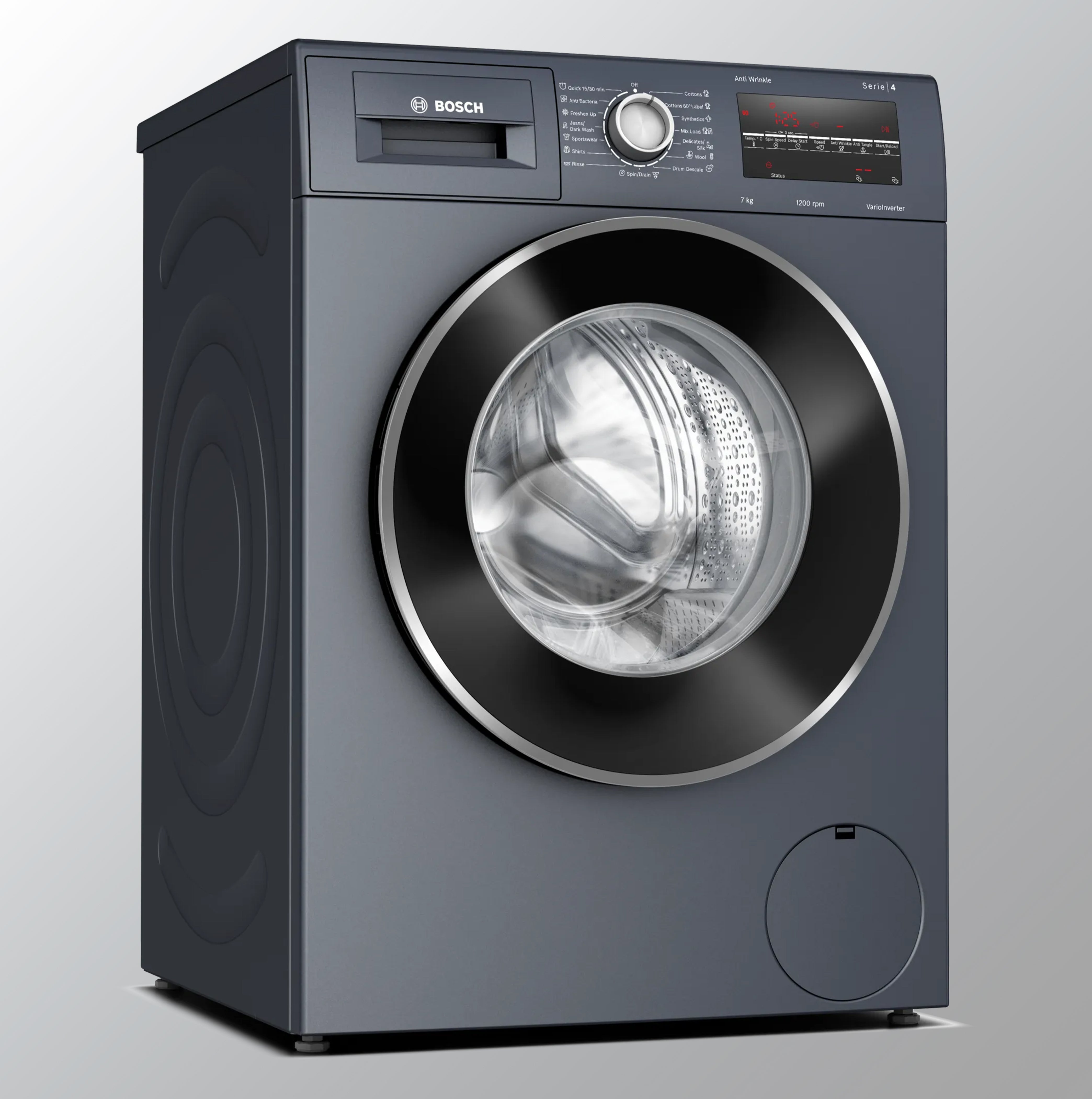 Bosch 7.5 Kg Front Load Washing Machine (WAJ2446MIN-N_DarkGrey)