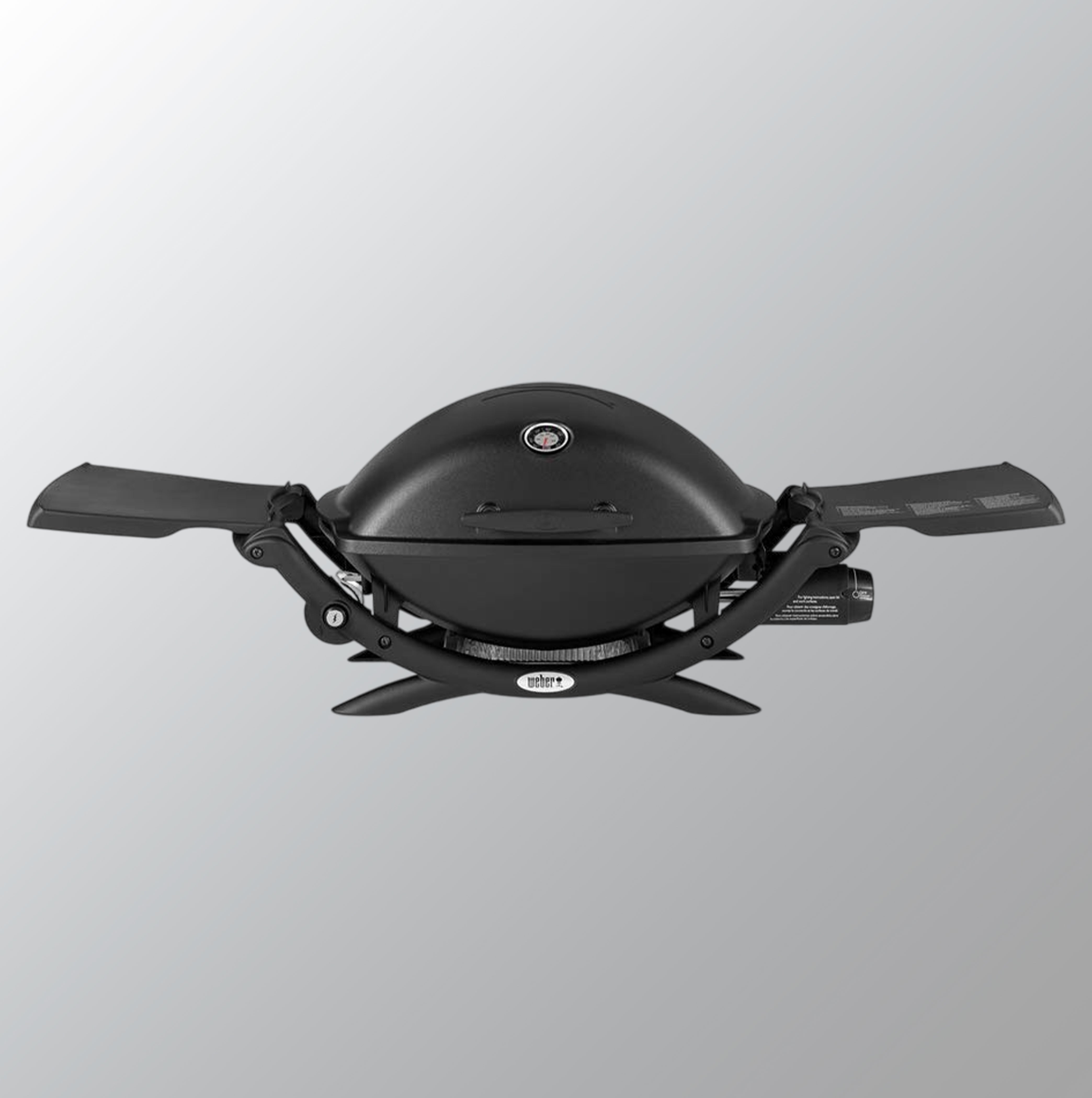Weber BBQ Grill Q2200 Gas Camping 6-8 People, Black