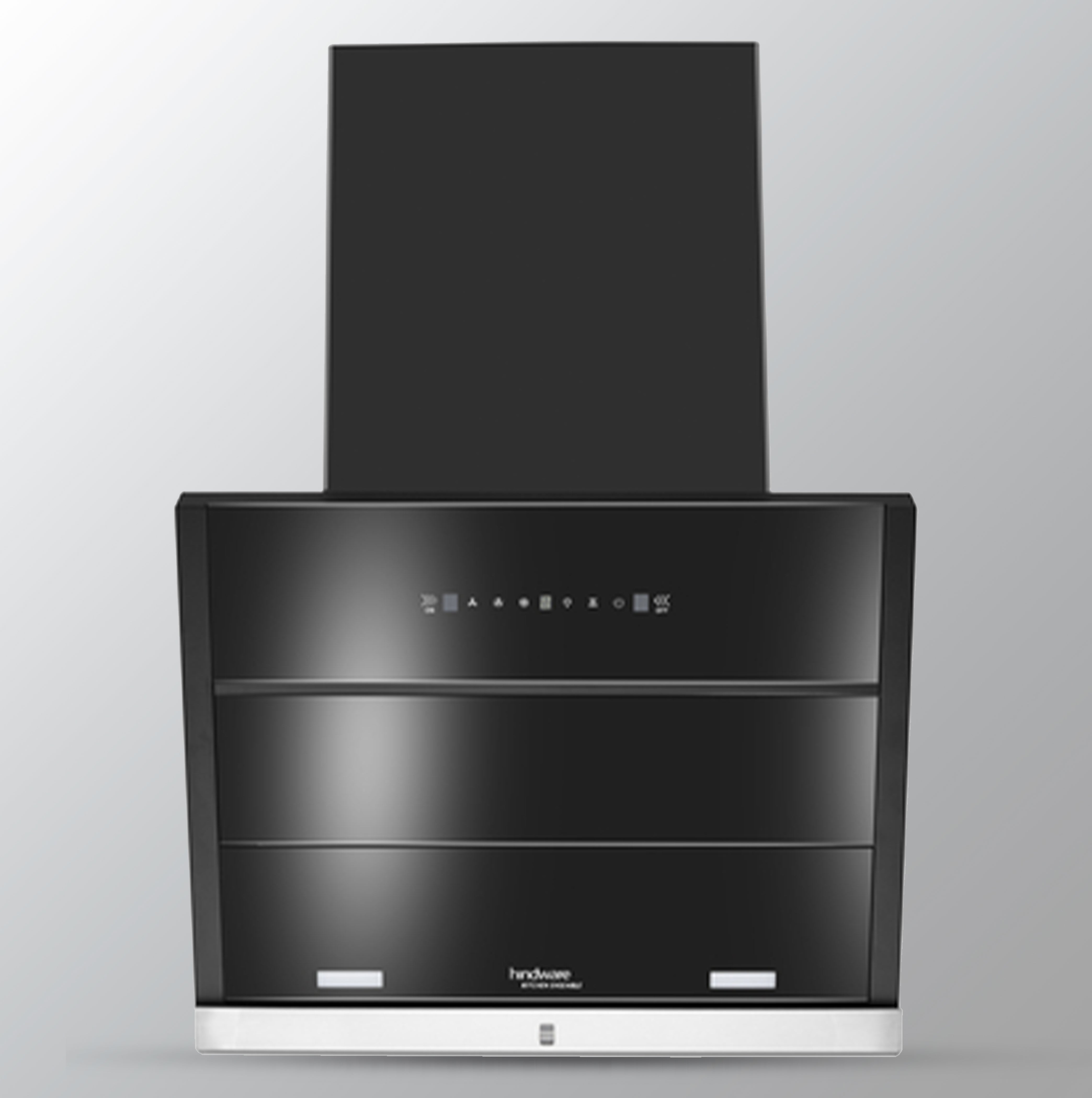 Hindware 60 cm Wall Mounted Chimney Auto Clean MAPLE 60 BLK Touch Control with motion sensor