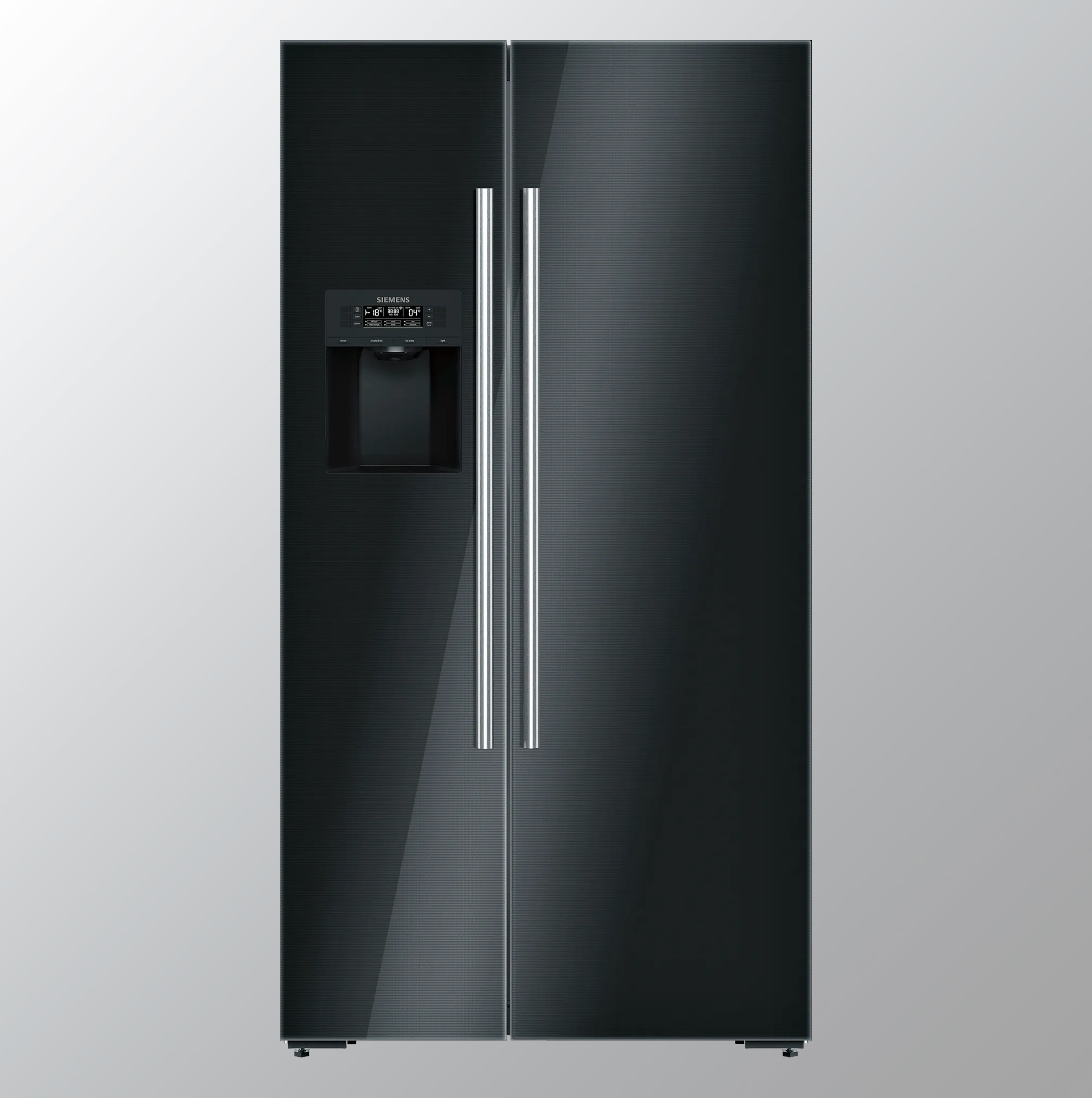 Siemens iQ700 American side by side, glass door 175.6 x 91.2 cm Black KA92DSB30