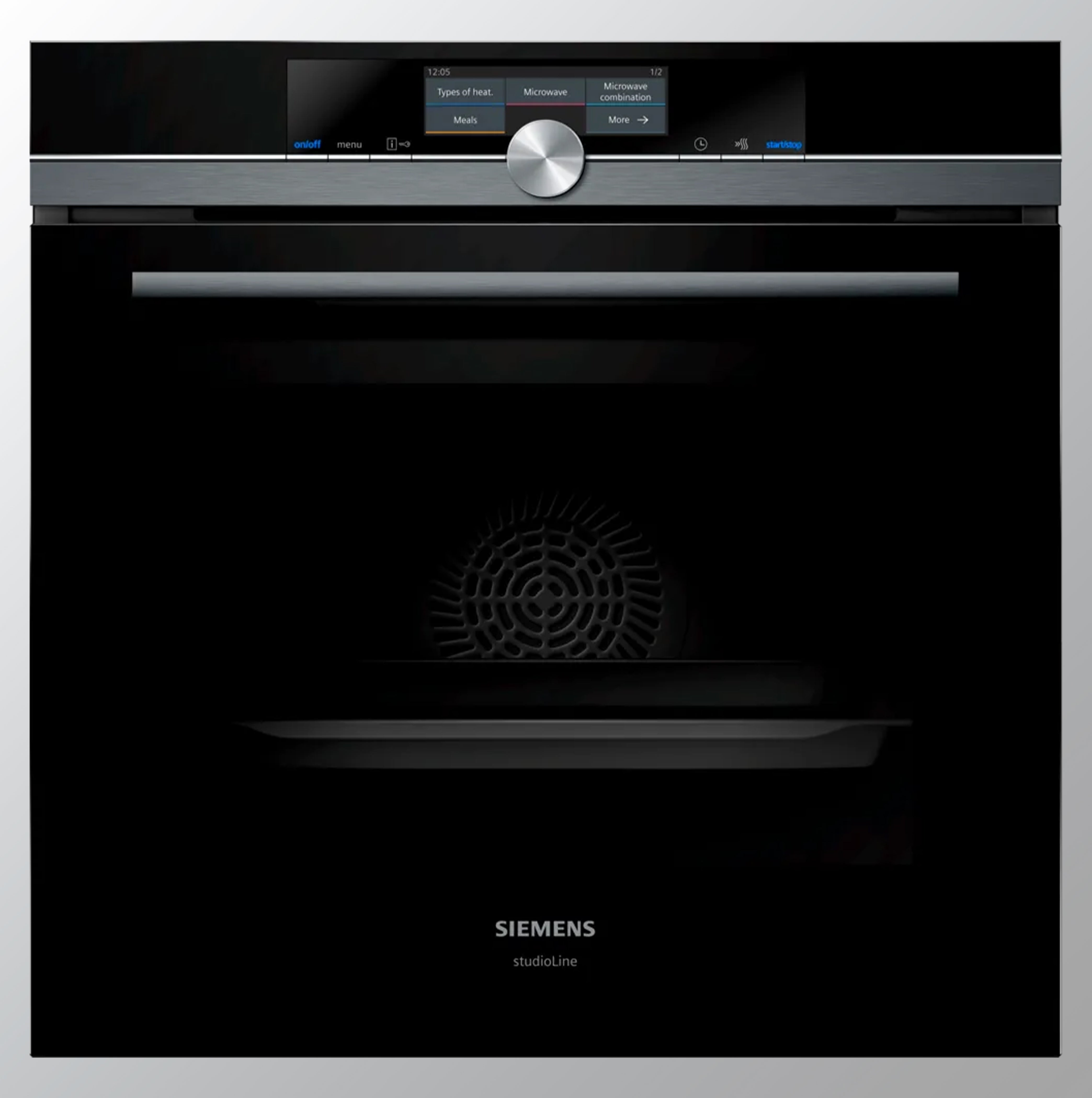 SIEMENS iQ700 மைக்ரோவேவ் செயல்பாட்டுடன் கூடிய உள்ளமைக்கப்பட்ட ஓவன் 60 x 60 செ.மீ கருப்பு HB878GBB6B