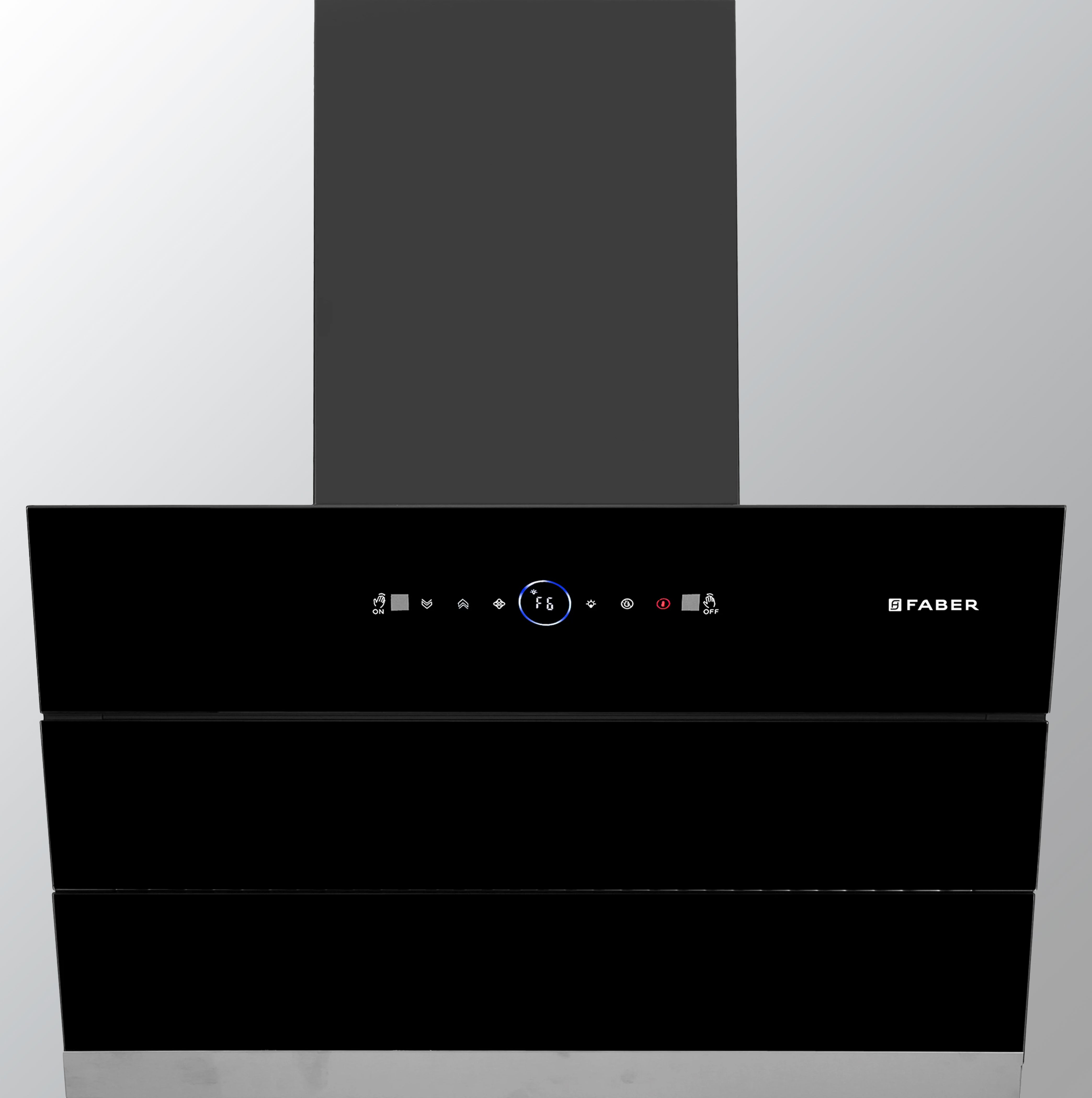 Faber 75cm 1500m³/hr BLDC Motor Autoclean Slant Chimney| Black Matt Filterless |9 Speed Control |Touch & Gesture Control |Oil Collector|5Yrs Comprehensive Warranty by Faber|Hood Maple BLDC FL HC BK 75