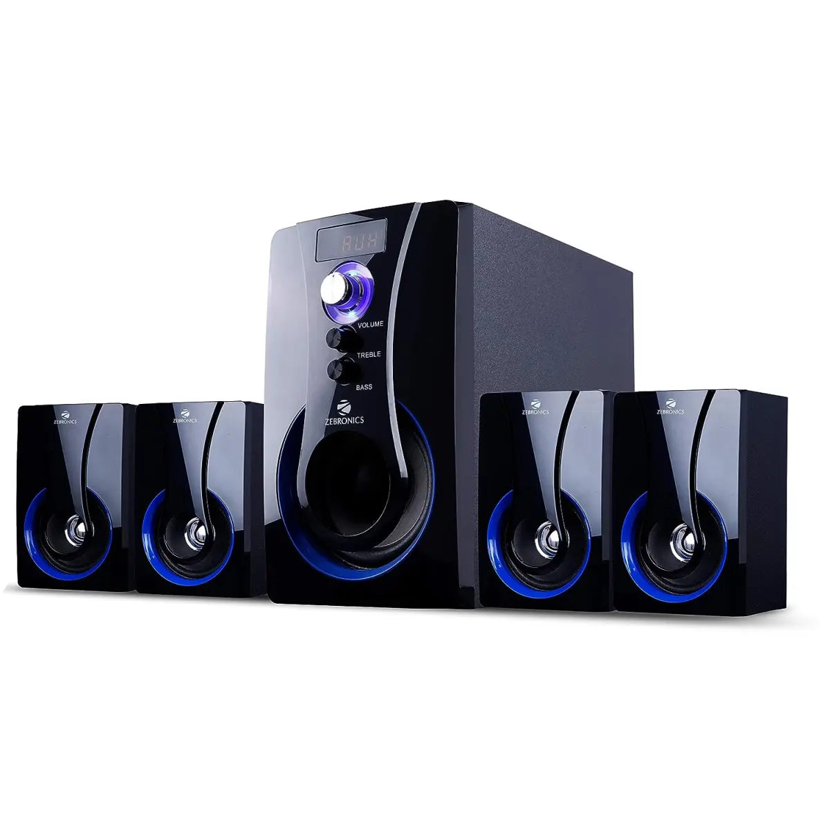 ZEBRONICS BT3490RUCF Wireless Bluetooth Multimedia Speaker With Supporting SD Card, USB, AUX, FM & Remote Control. (70 Watt, 4.1 Channel)