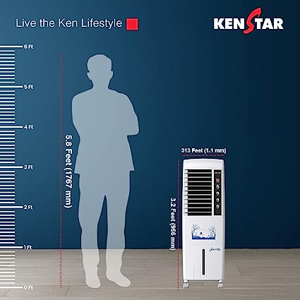 Kenstar Glam 22 Litres Re Honeycomb Tower Cooler With Remote