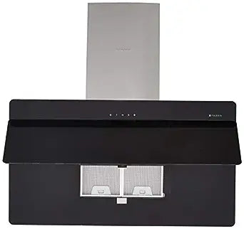 Faber 90 cm 1095 m³/hr angular Kitchen Chimney (HOOD COCKTAIL 3D T2S2 BK TC LTW 90, Cassette Filter, Touch Control, Black)