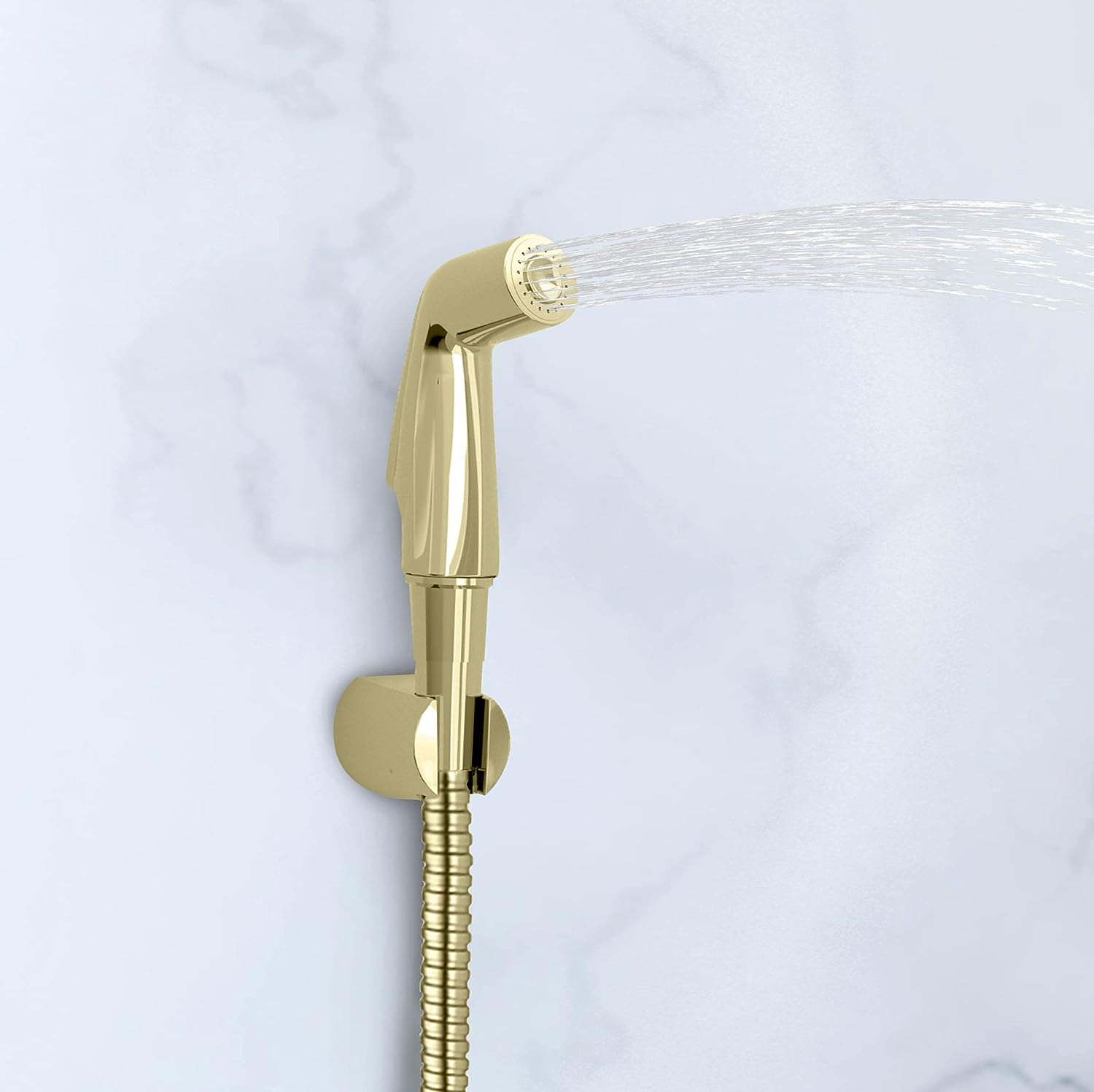 kohler K-12927IN-AF Health faucet with metal hose in french gold