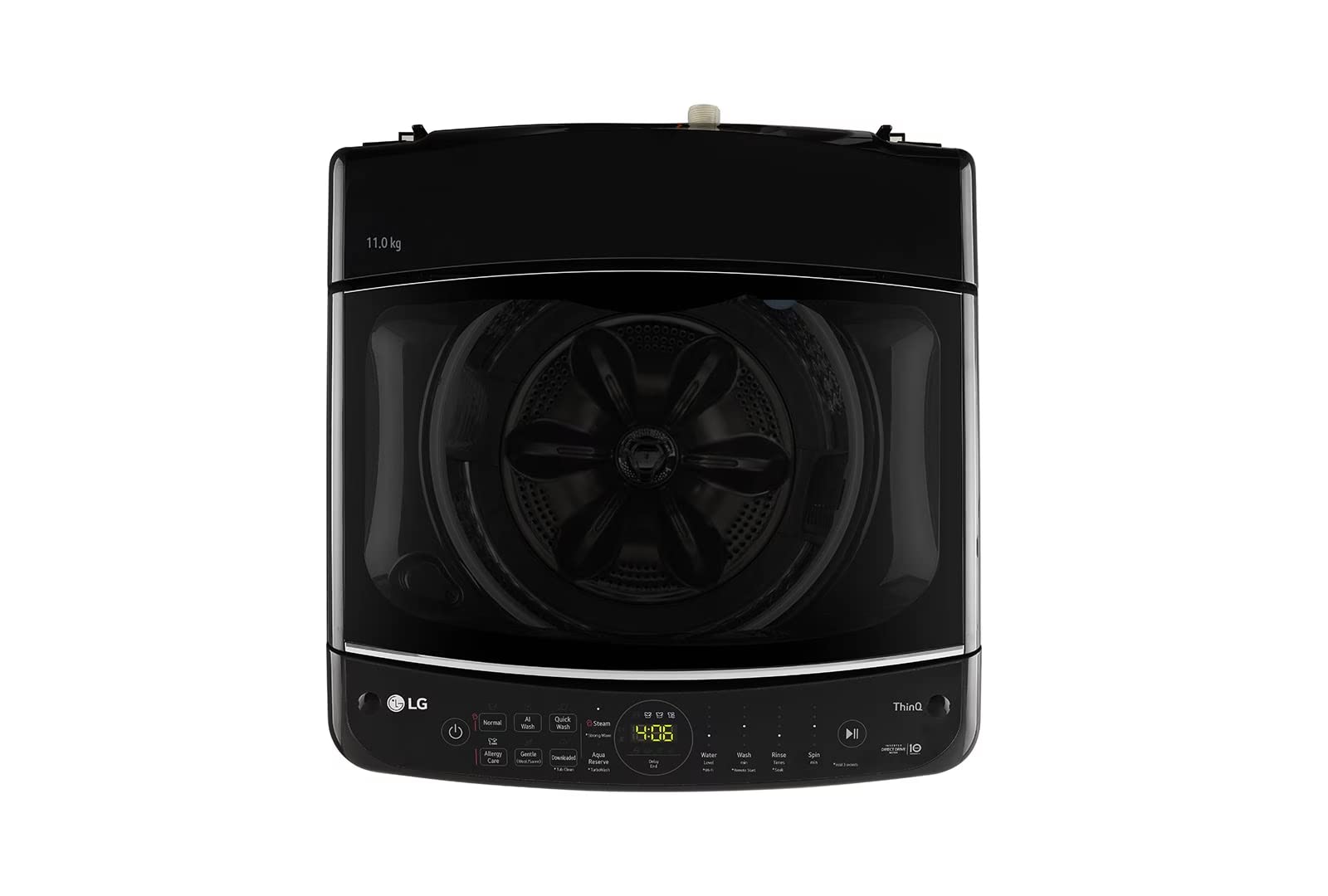 Lg Electronics 11 Kg 5 Star Inverter Wi-Fi Fully-Automatic Top Loading Washing With In-Built Heater (Thd11Swp, Platinum Black, Aidd Technology)