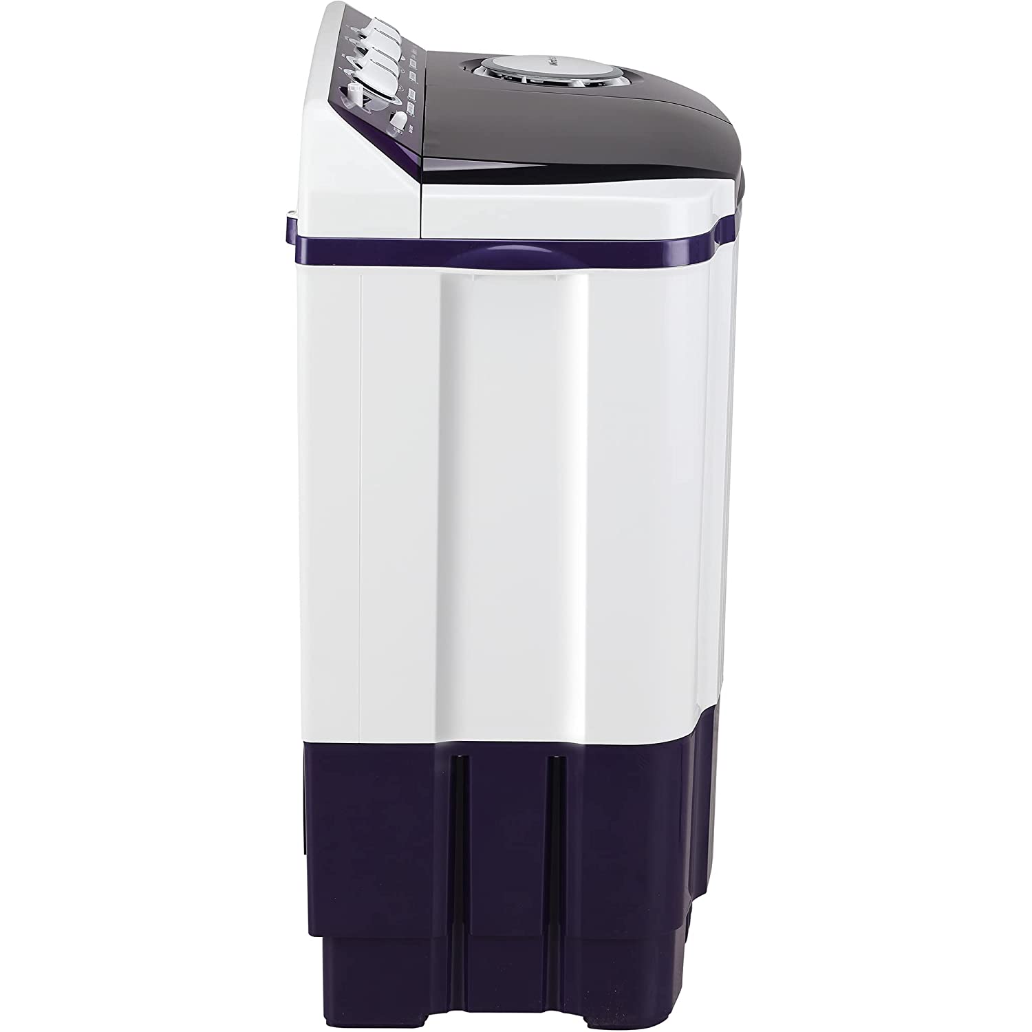 LG 8.5 Kg 5 Star Semi-Automatic Top Loading Washing Machine (P8535SPMZ, Purple, Roller Jet Pulsator), Large