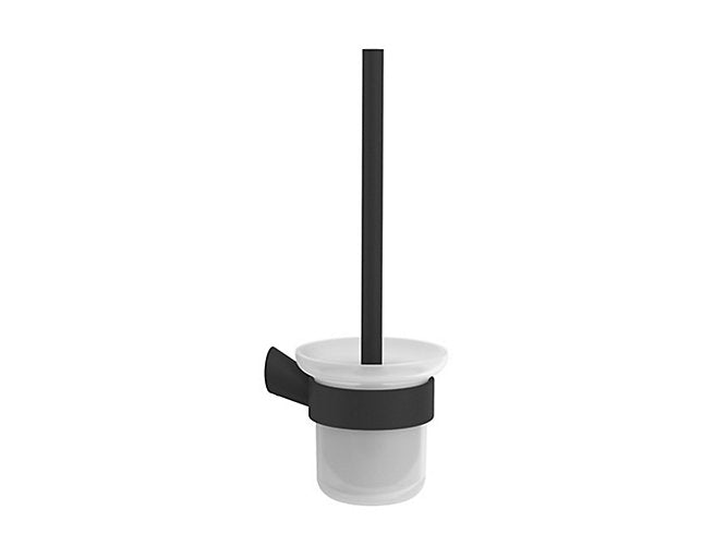 kohler K-25430IN-BL  Toilet brush holder in matte black