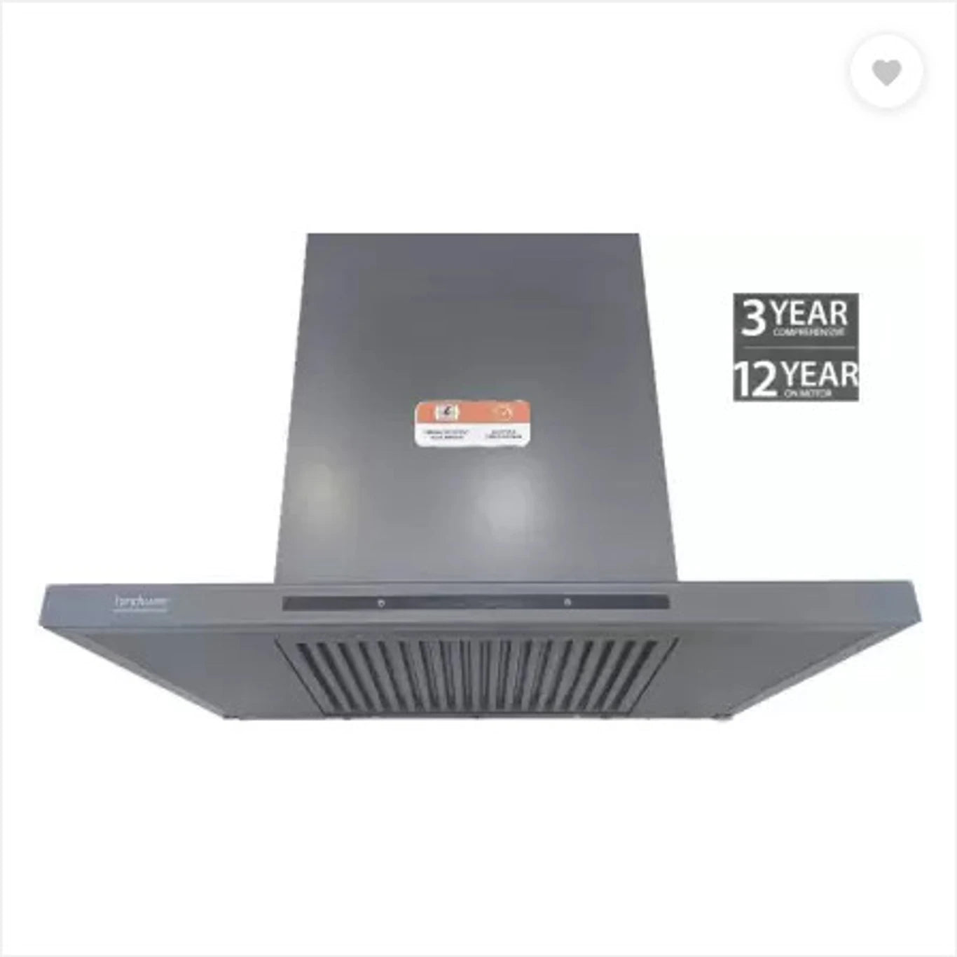 Hindware Imelda 75CM | Slim Body Filterless | MaxX Suction 2000 m³/hr* | BLDC Motor | Auto Clean Wall Mounted Grey 2000 CMH Chimney