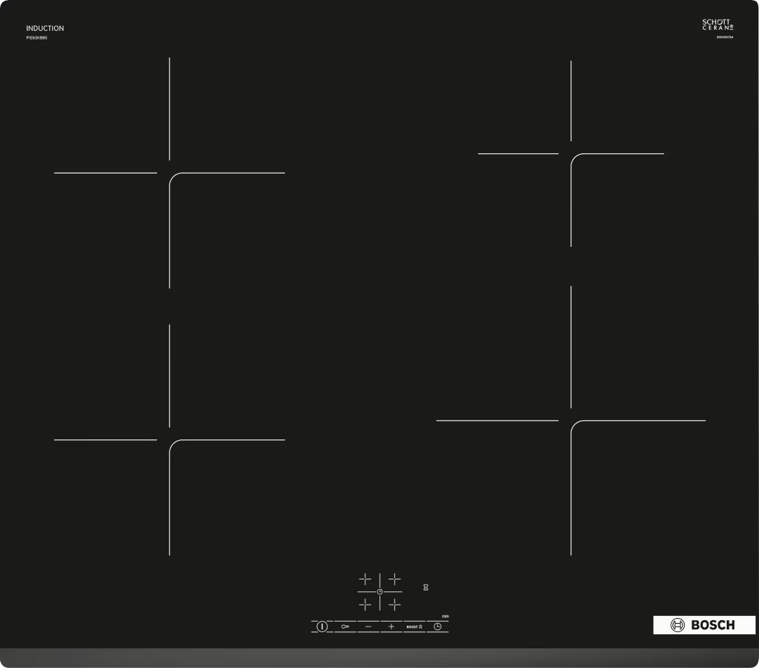 Bosch Series 6 Built-in Induction Hob | Touch Control | PowerBoost |
