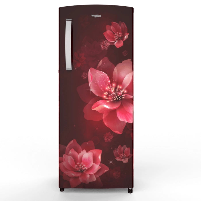 Whirlpool Icemagic Pro 200L Single Door Refrigerator ( New Crescent Door Design with Breathe Arc Handle , 3 Star , Wine Mulia , 10 years warranty )
