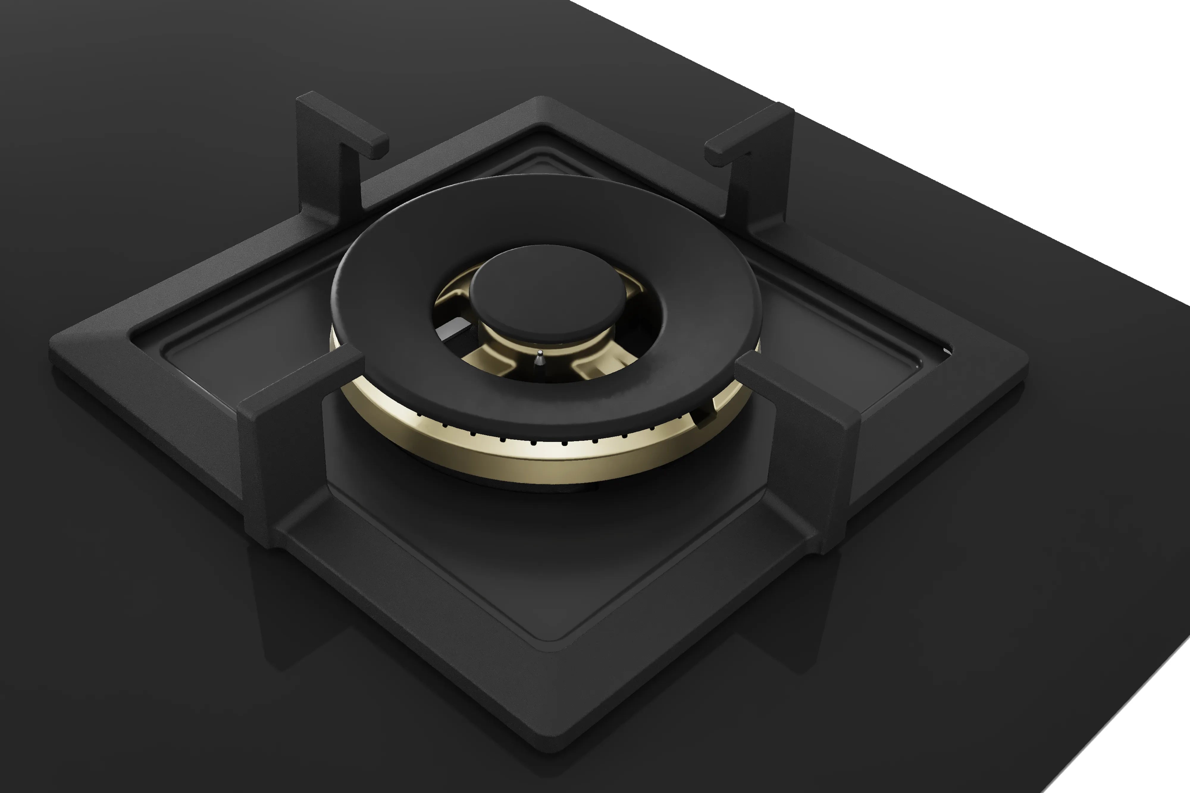 BOSCH PND7B6G20I Automatic Glass Hob 3 Brass BURNER Triple Ring Black 75 CM