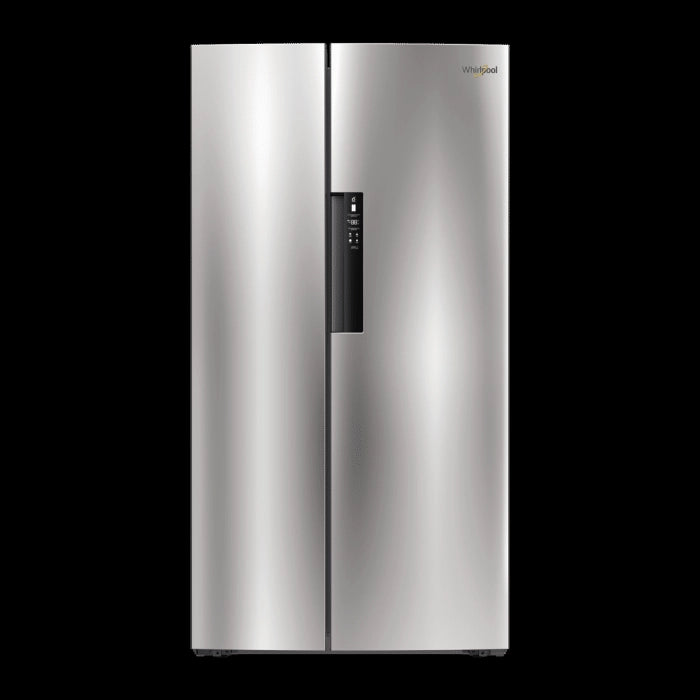 Whirlpool W series 605 L Side By Side Frost Free Refrigerator(6th Sense CloudFresh Technology, Sterling steel, 10 Years Warranty )