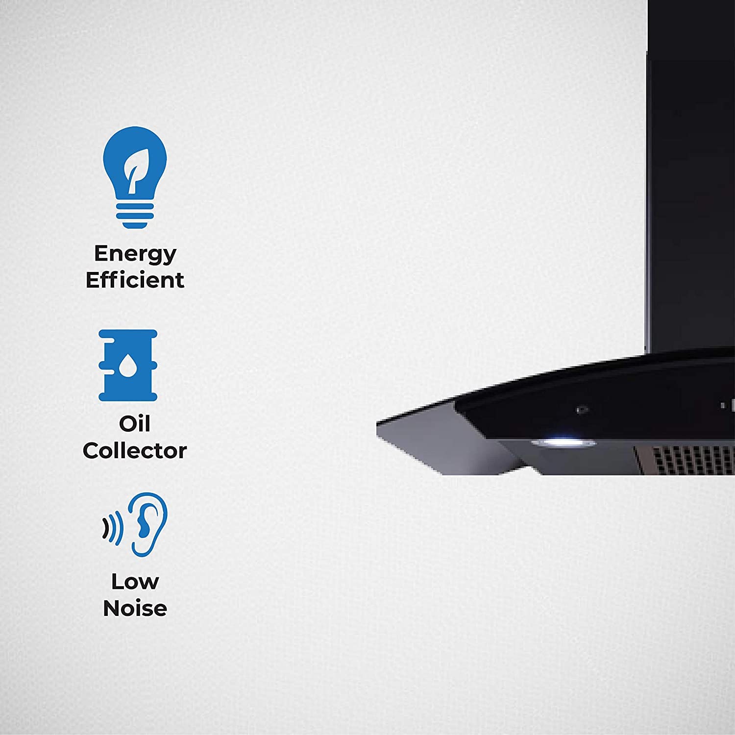 Elica 90 cm 1350 m3/hr Filterless Auto Clean Chimney with 15 Years Warranty (FLCG 900 HAC LTW MS NERO, Touch + Motion Sensor Control, Black)