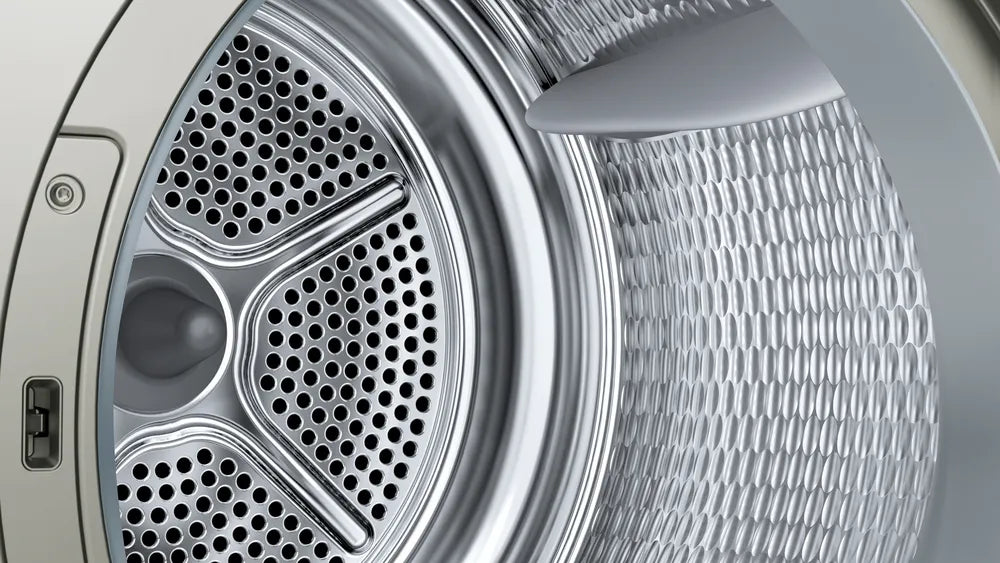 SIEMENS 8 kg Fully Automatic Front load Condenser Tumble Clothes Dryer WP31G208IN, Silver Inox,